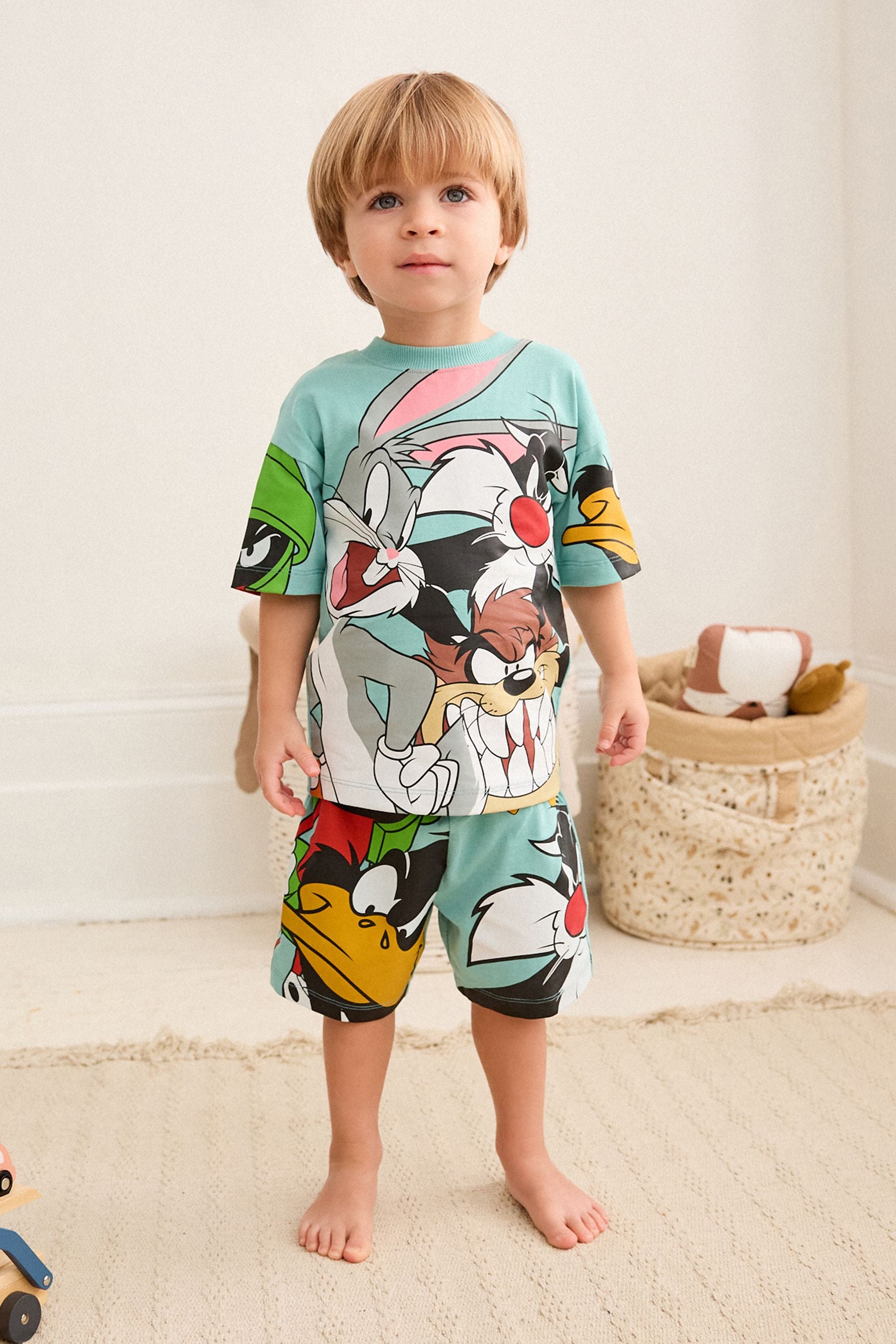 Green Looney Tunes Single License Pyjamas (9mths-9yrs)