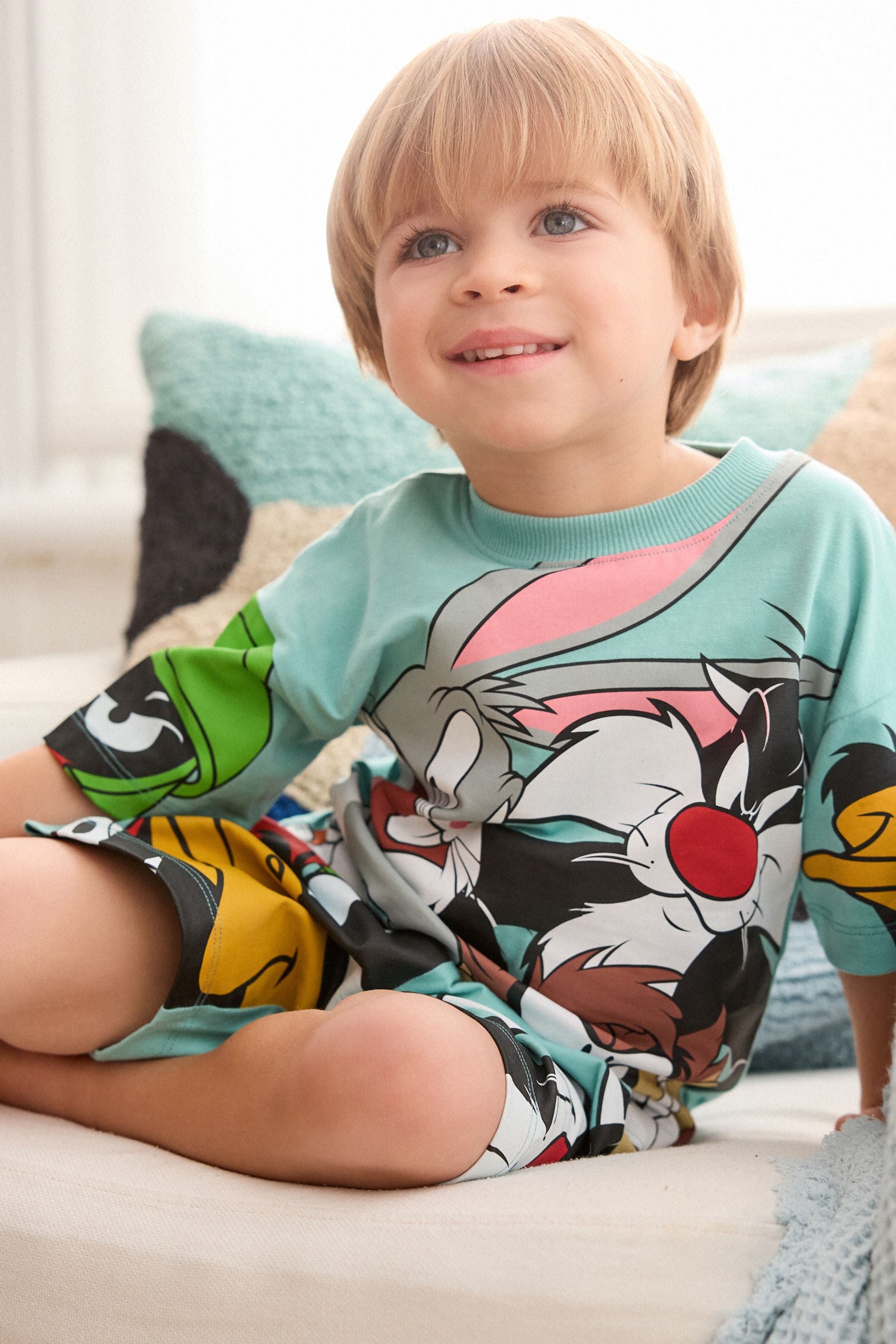 Green Looney Tunes Single License Pyjamas (9mths-9yrs)