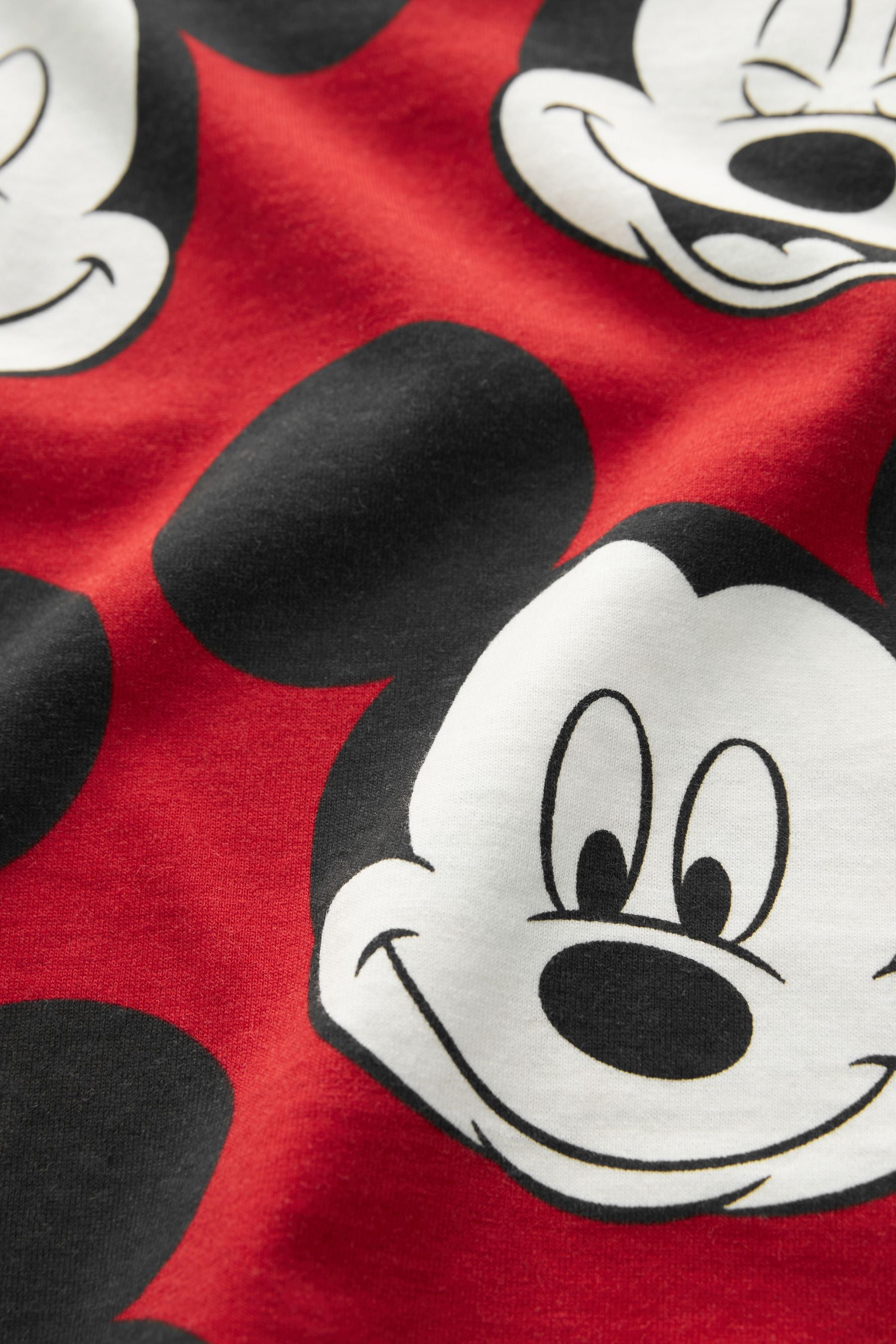 Red/Cream Mickey Mouse Short Pyjamas 3 Pack (9mths-9yrs)