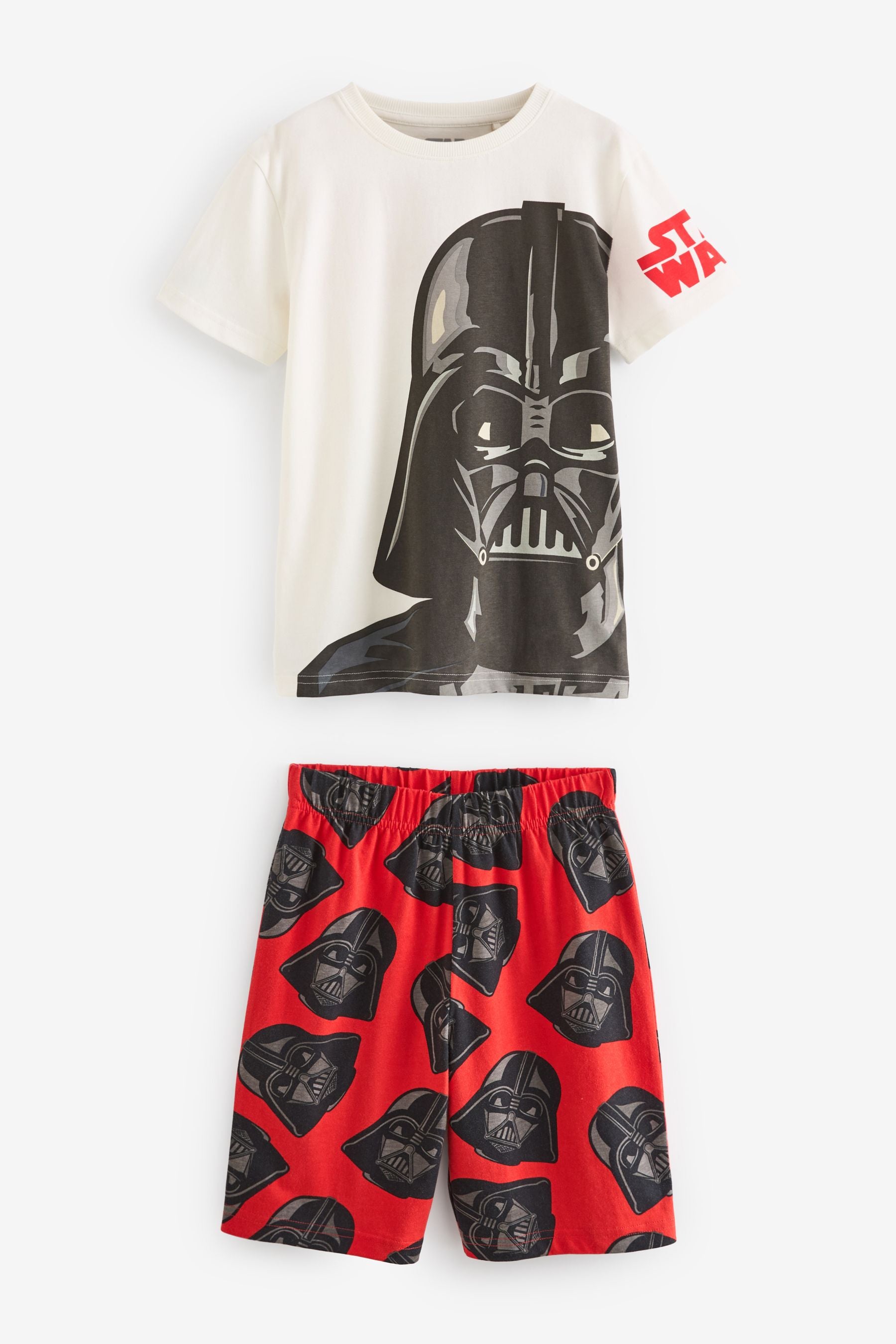 Black/White/Red Star Wars 2 Pack Short Pyjamas (3-14yrs)