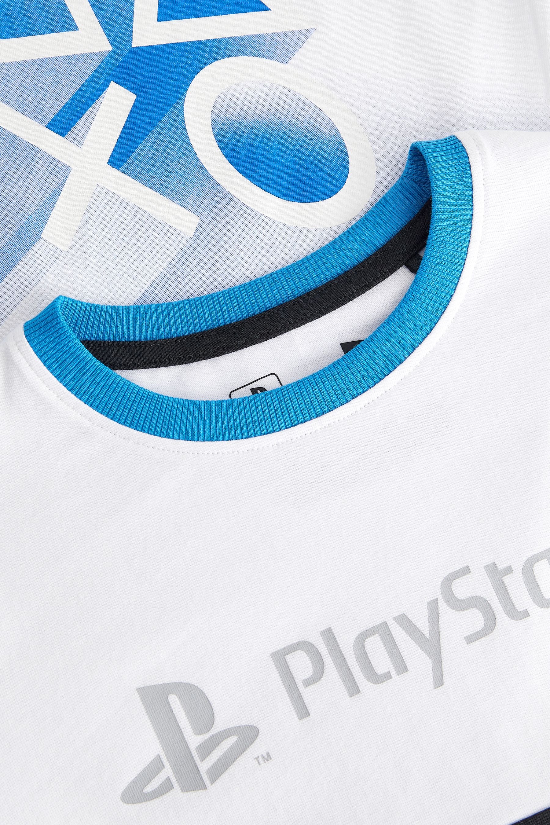 Blue/Black Playstation Short Pyjamas 2 Pack (3-16yrs)