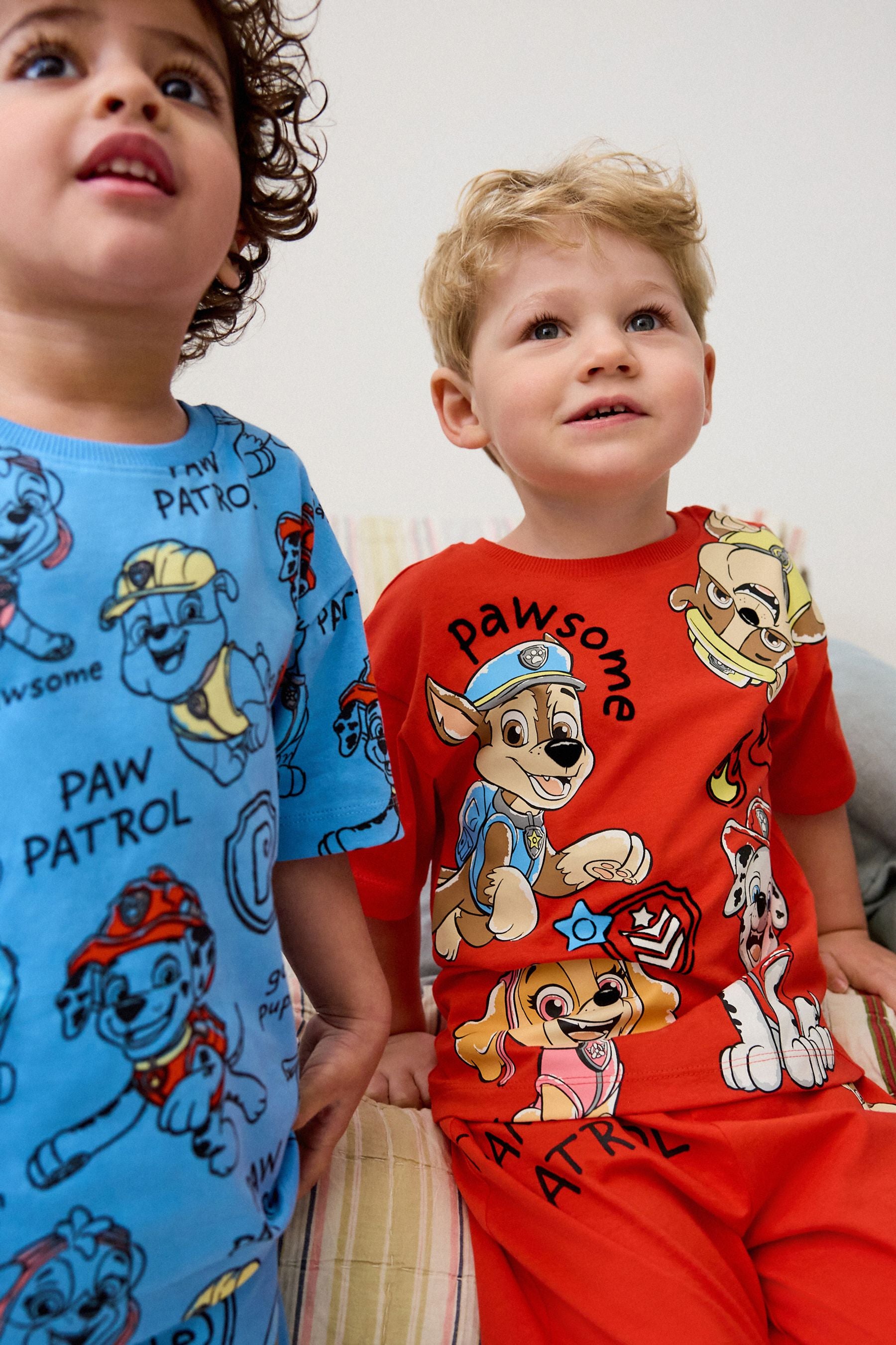 Red/Blue Paw Patrol Short Pyjamas 3 Pack (9mths-8yrs)