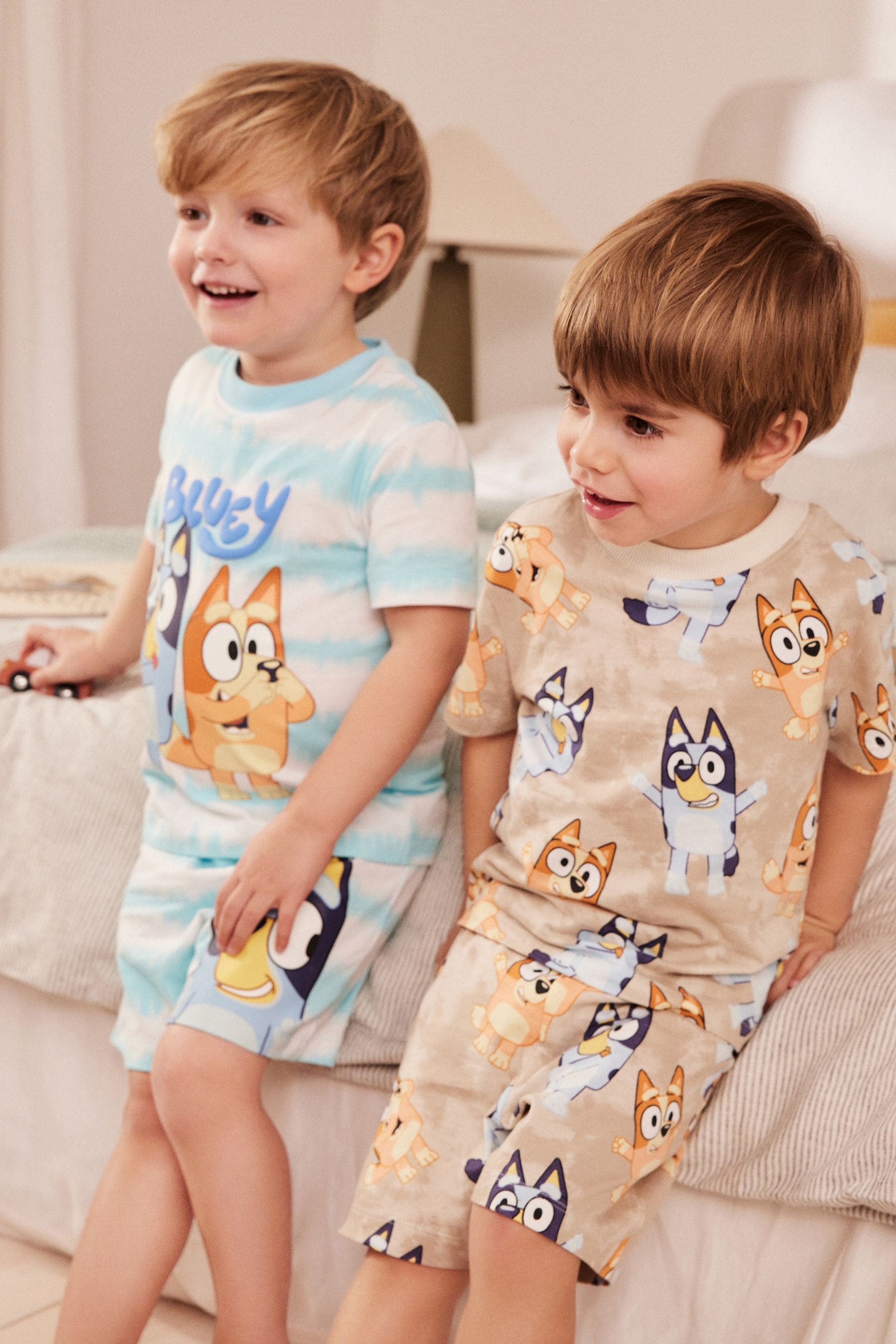 Blue/Stone Bluey Short Pyjamas 2 Pack (9mths-8yrs)