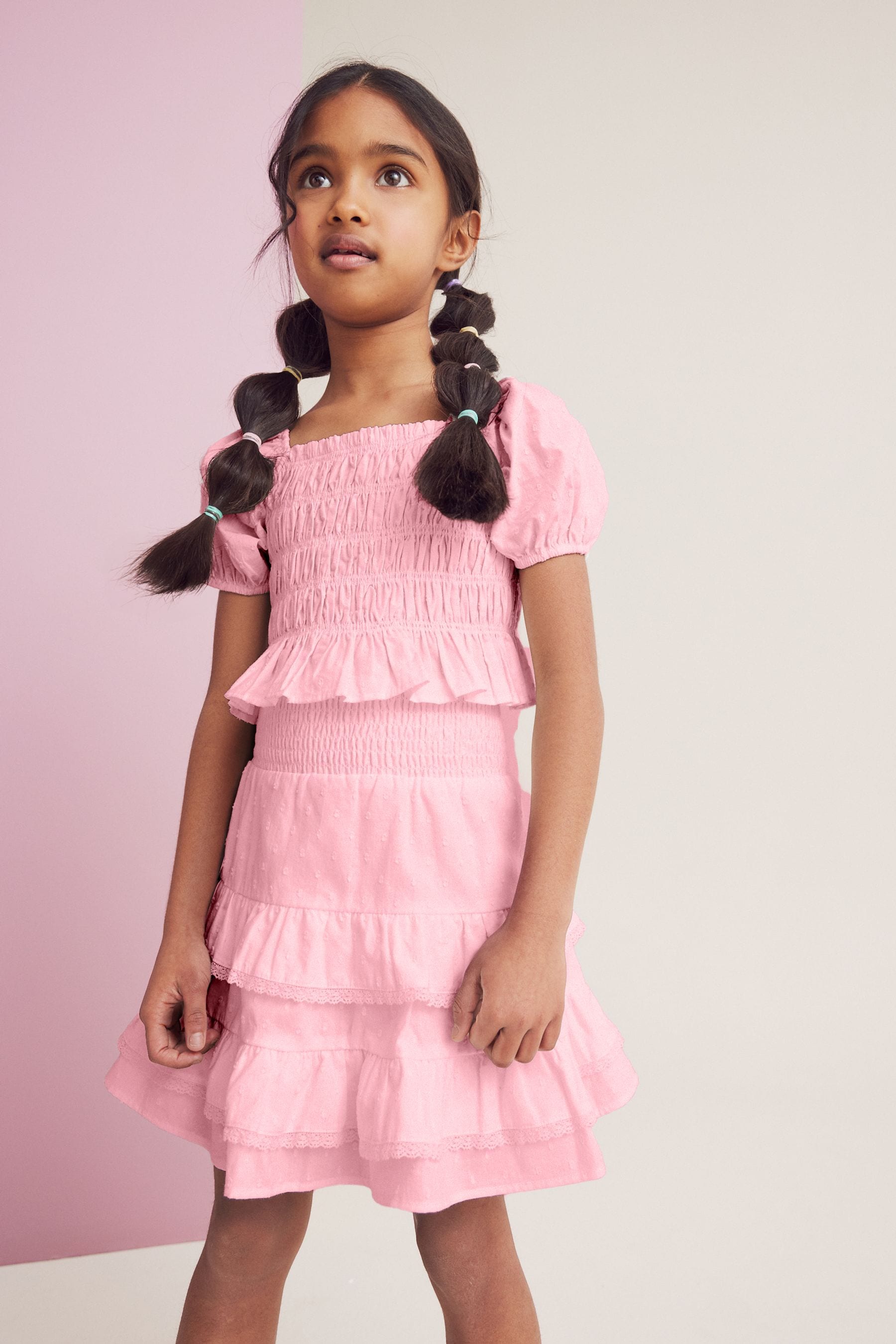 Pink Ruffle Co-ord Set (3-16yrs)