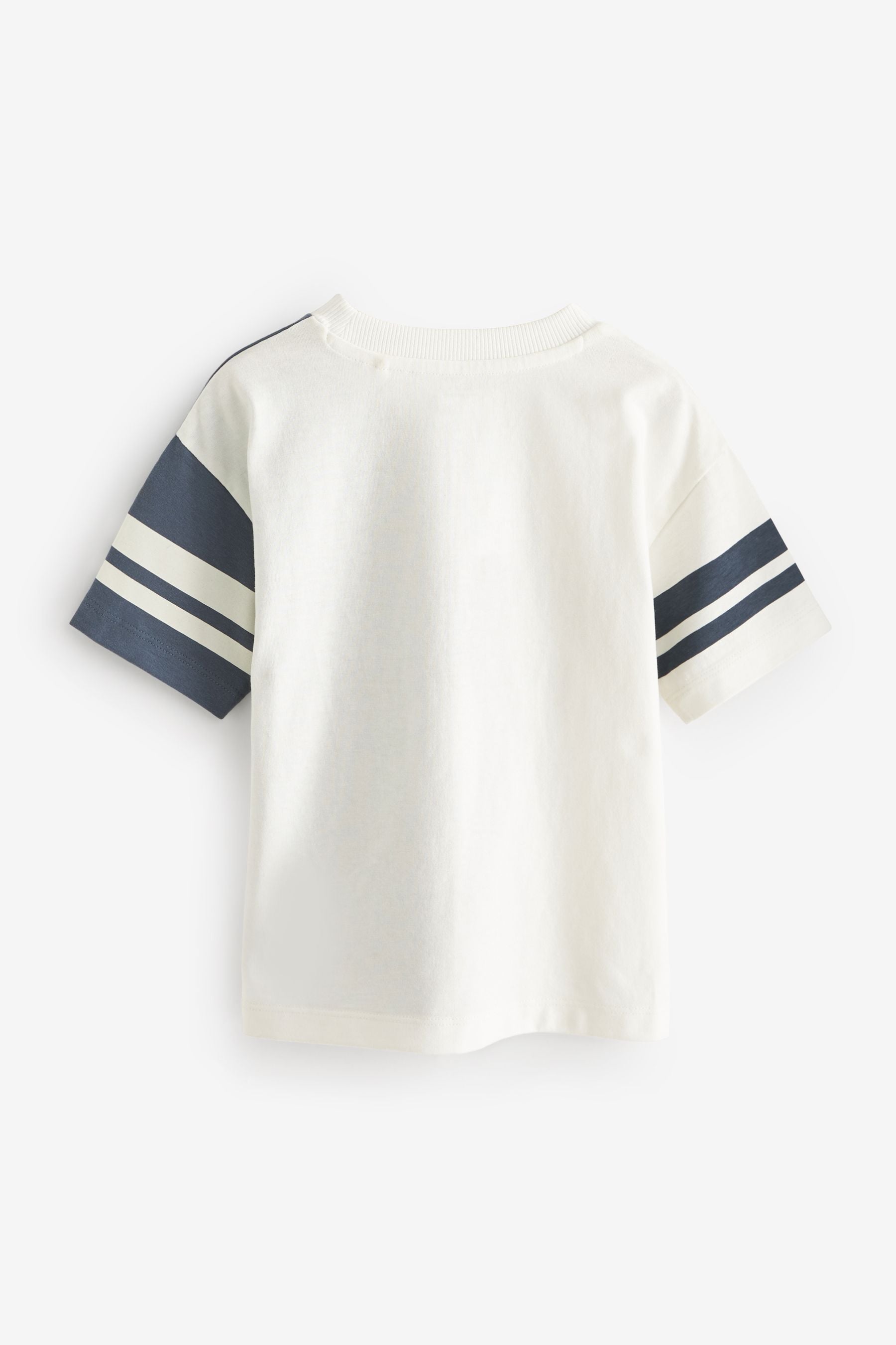 Blue/White Short Sleeve Varsity T-Shirt (3mths-7yrs)