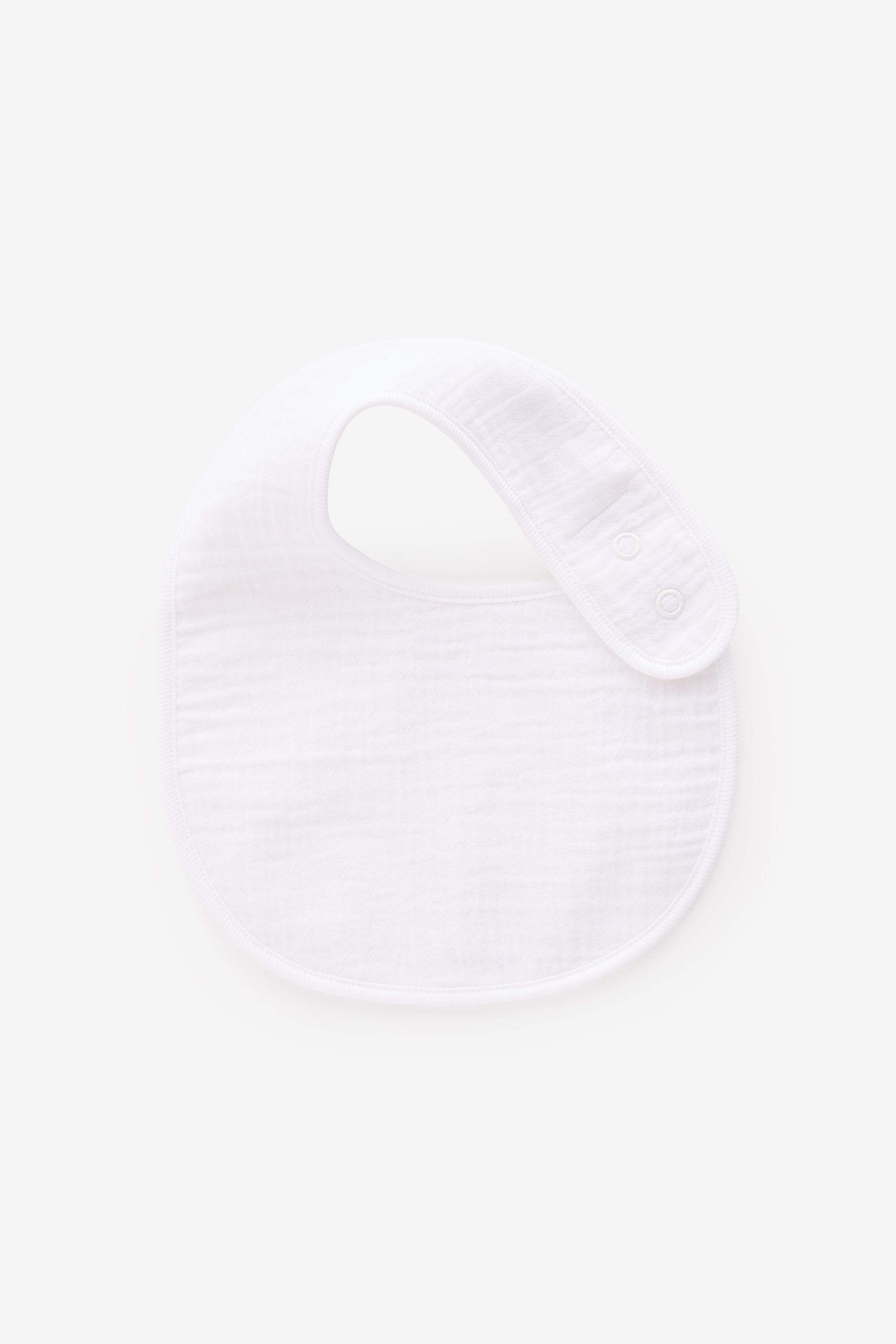 Blue Muslin Dribble Baby Bibs 3 Pack