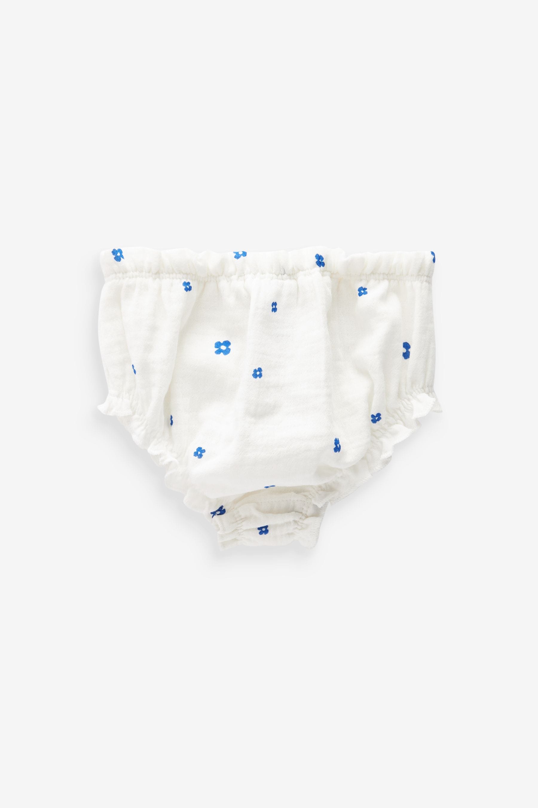 Blue/White Baby Knickers 3 Pack (0mths-2yrs)