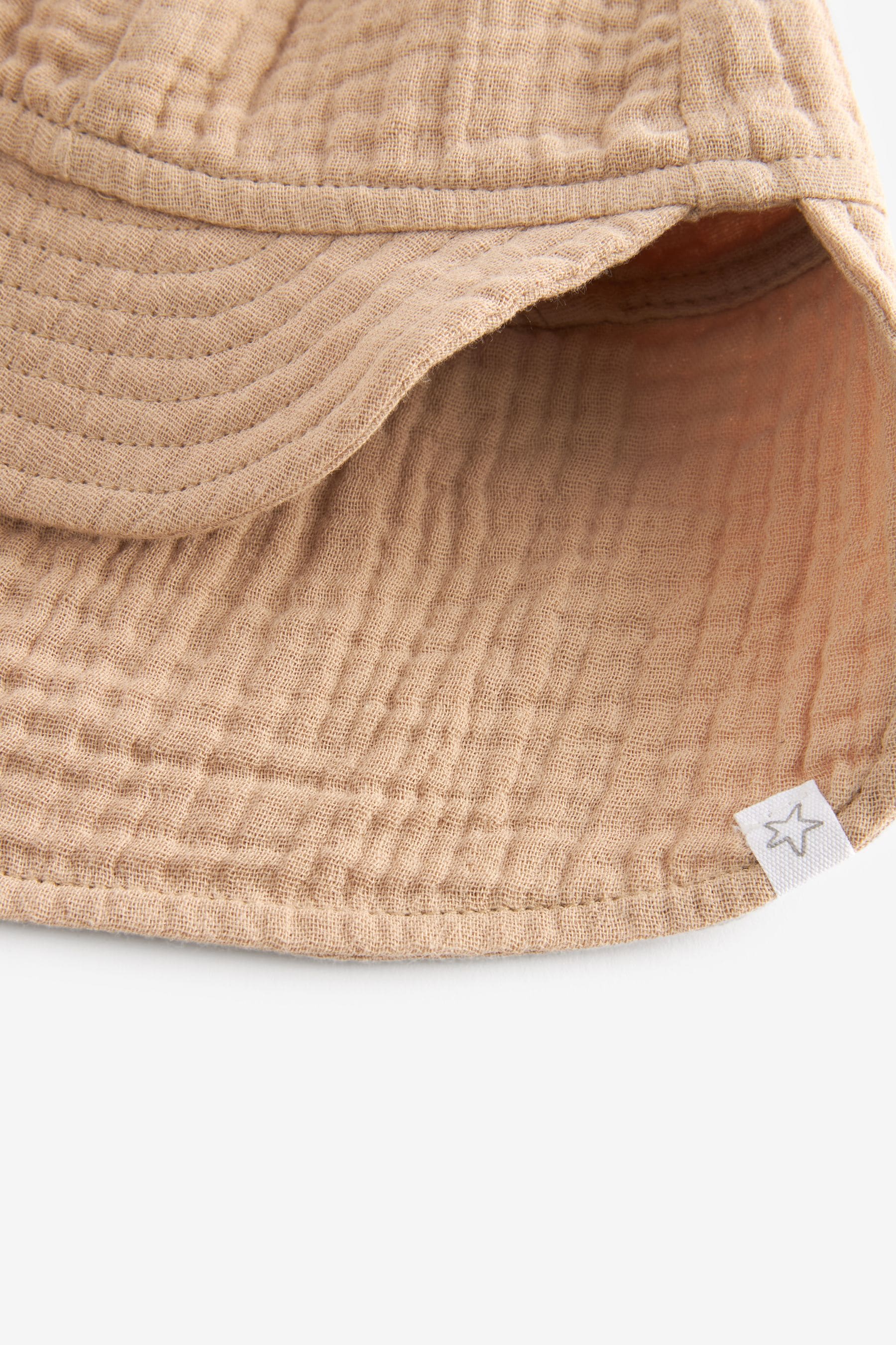 Tan Brown Crinkle Baby Legionaire Hat