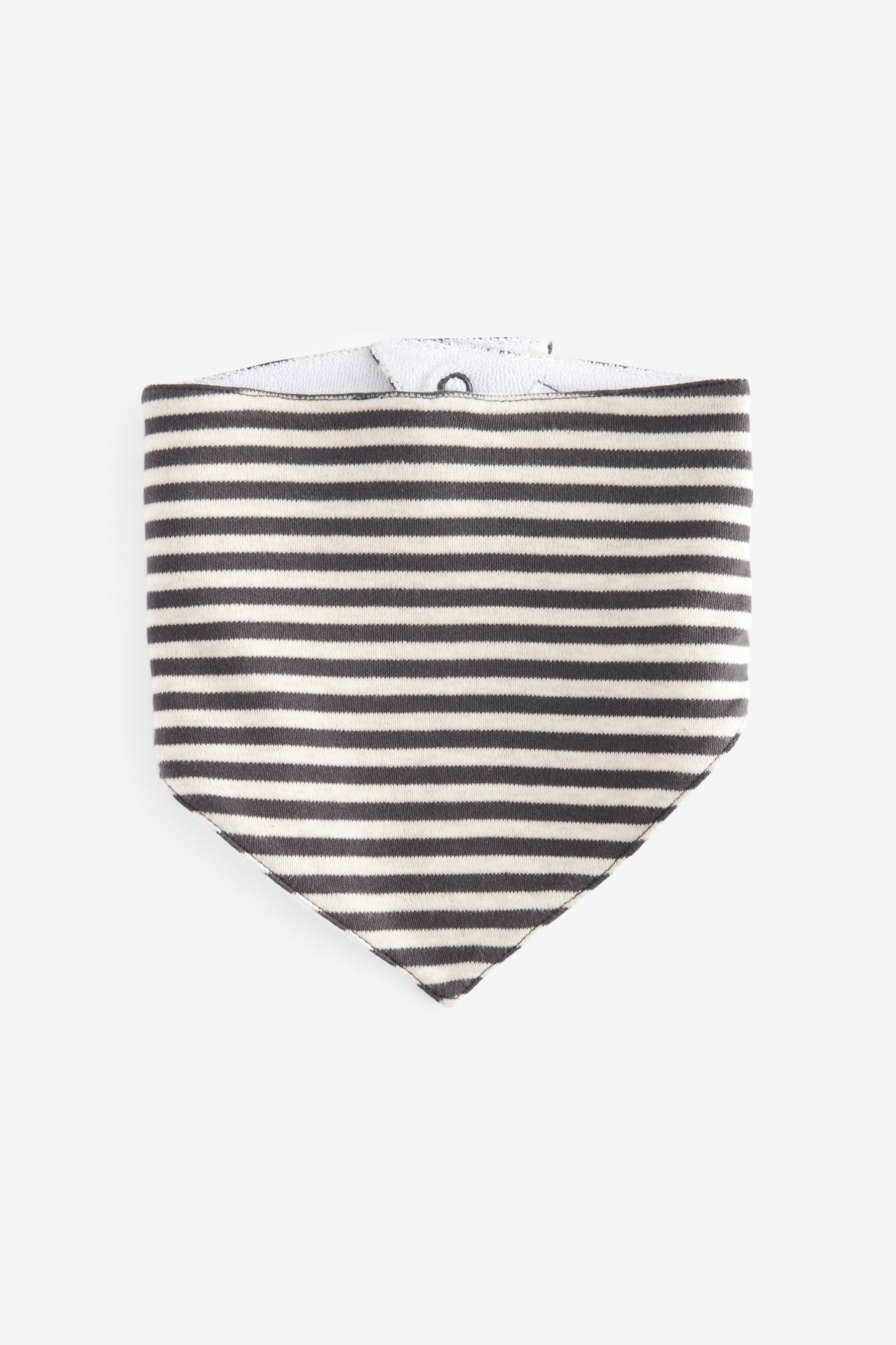 Black/White 100% Cotton Dribble Baby Bibs 3 Pack