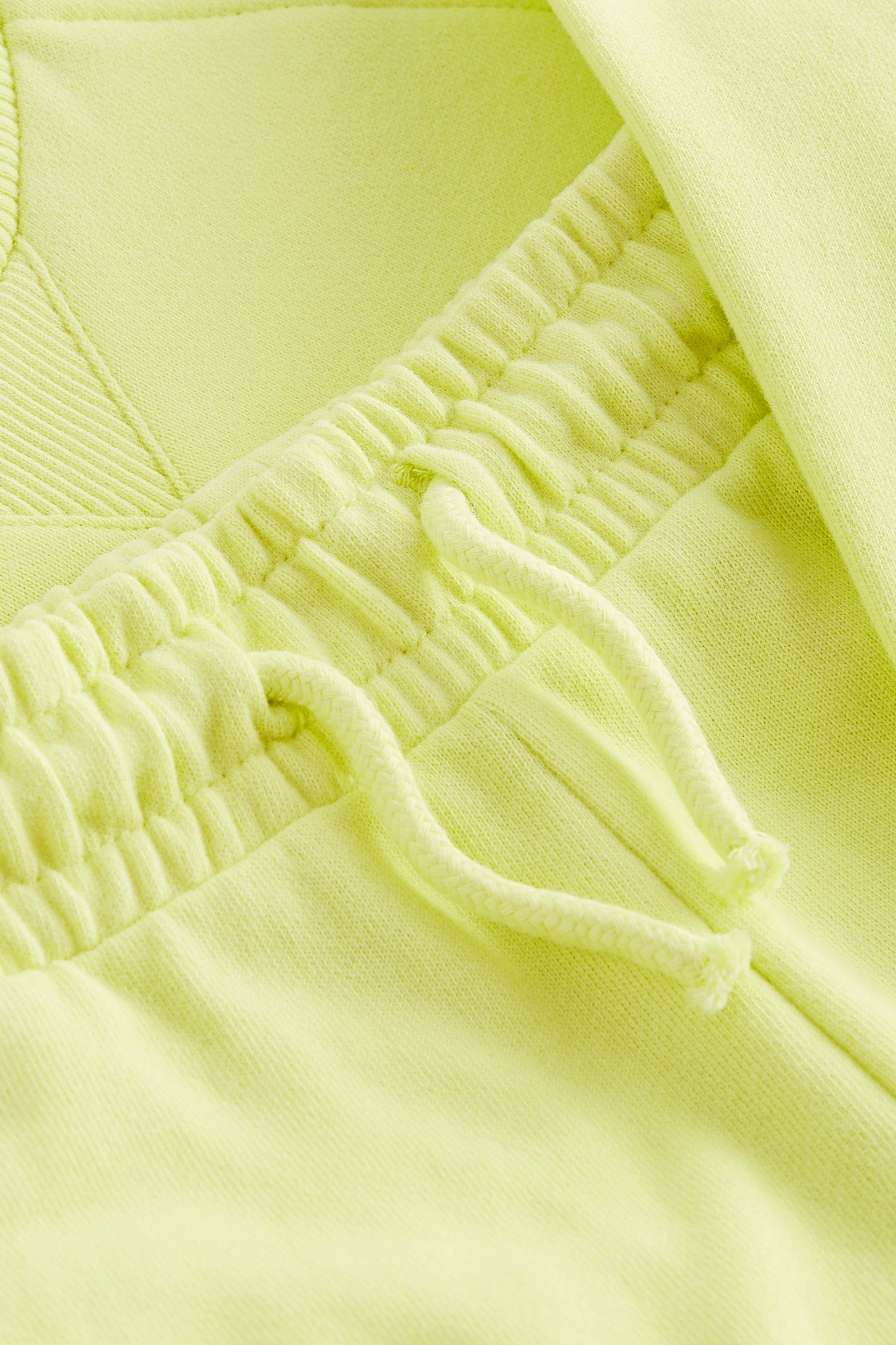 Light Yellow Oversized Crew Neck Sweatshirt and Shorts Set (3mths-7yrs)