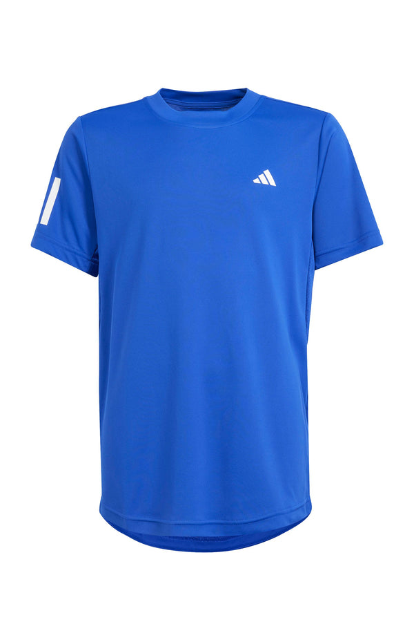 adidas Blue Tennis Club 3 Stripe T-Shirt