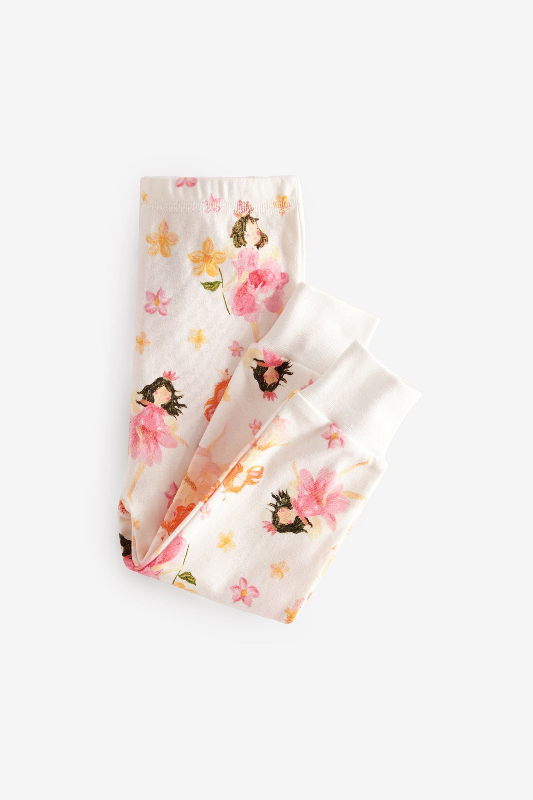 Pink/Cream Fairy Printed Pyjamas 3 Pack (9mths-12yrs)