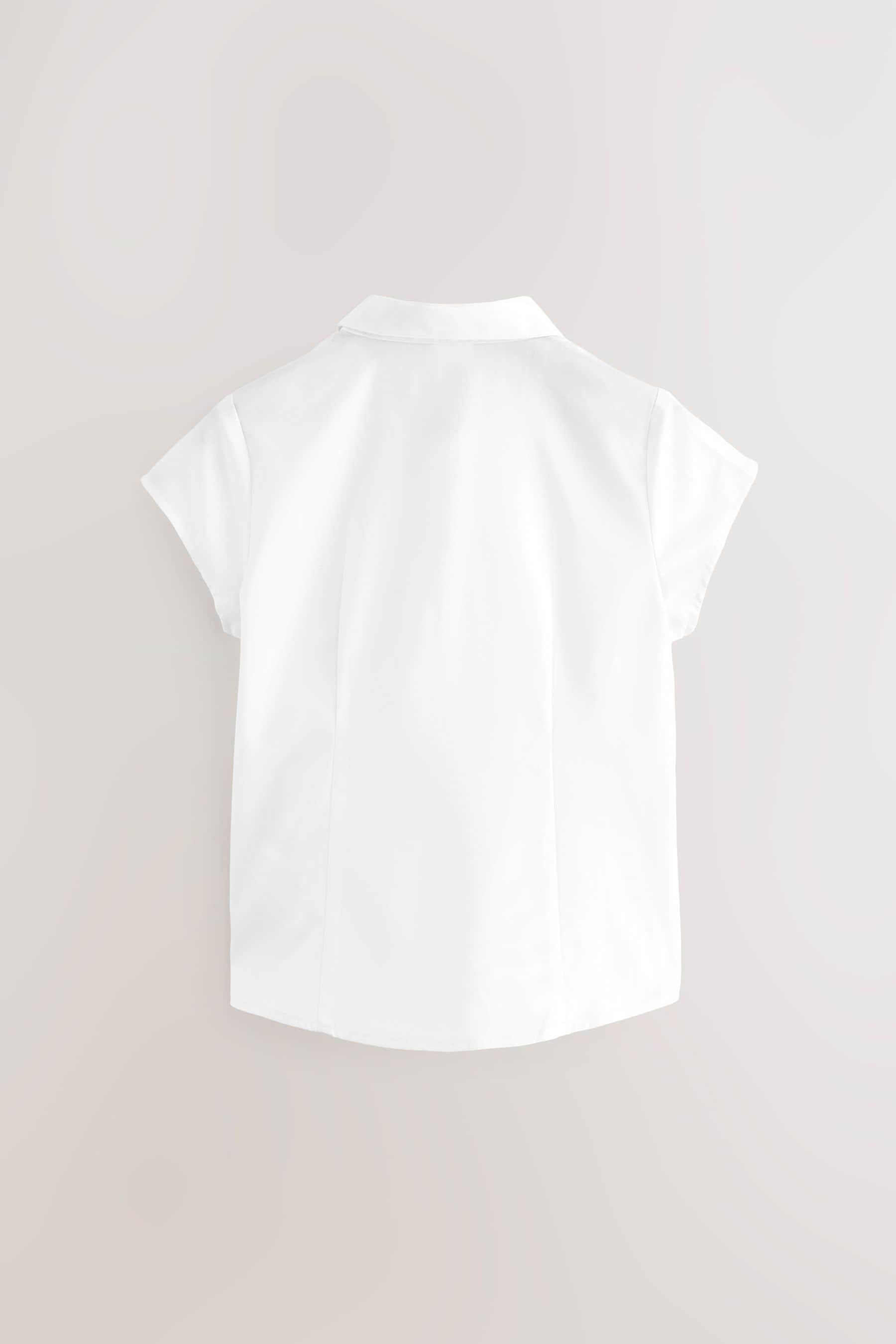 White 2 Pack Short Sleeve Fitted School Shirts (3-17yrs)