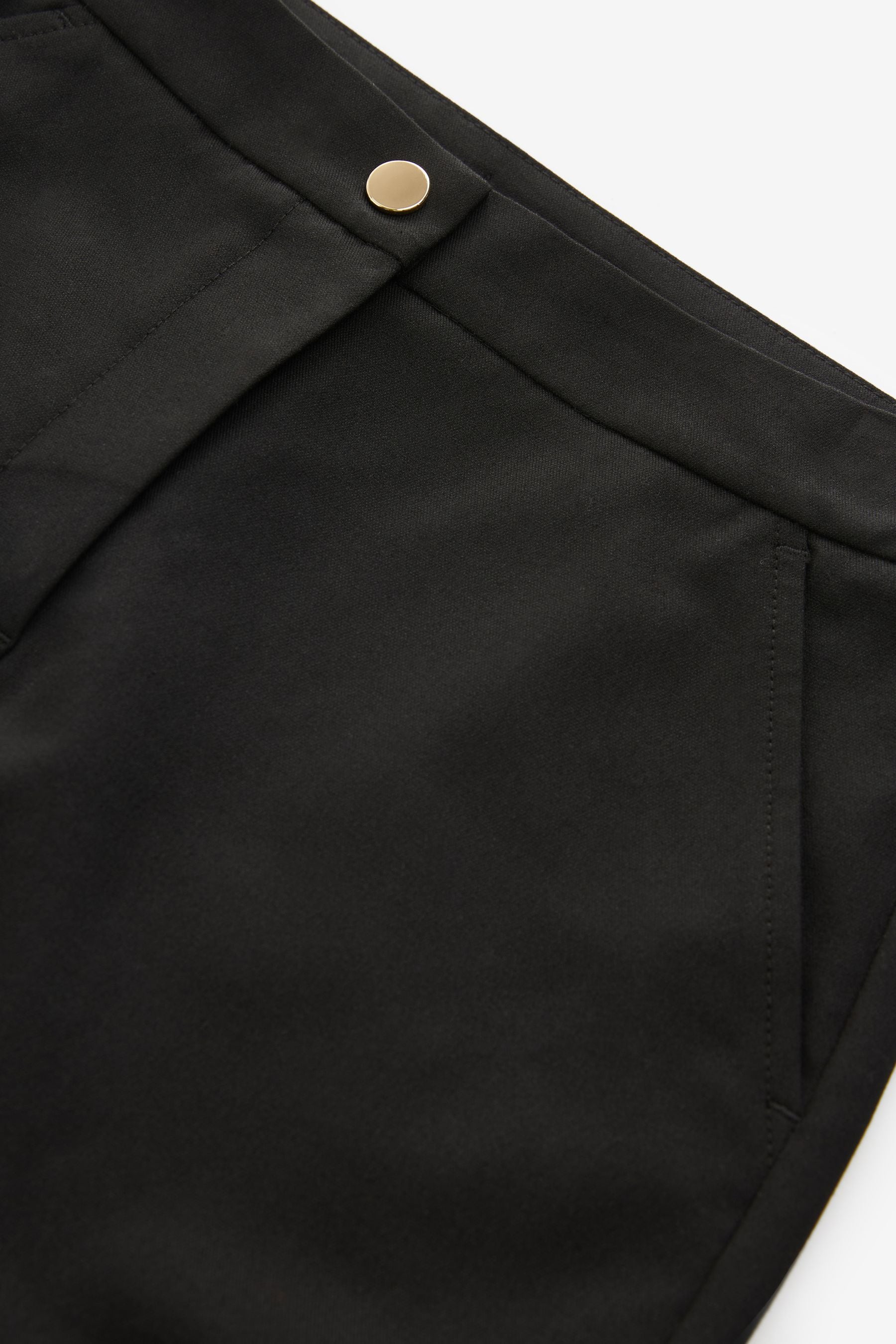 Black Senior High Waist Flared School Trousers (9-17yrs)