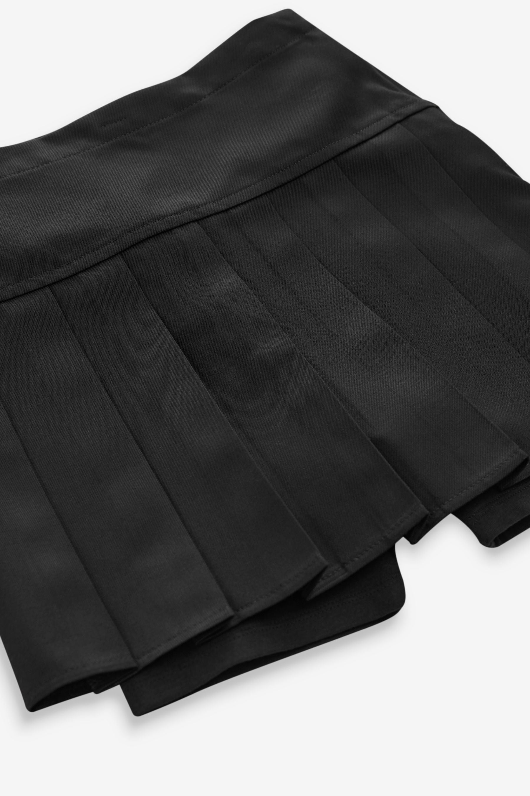 Black Cycle Short and Pleated Skirt Set (3-17yrs)