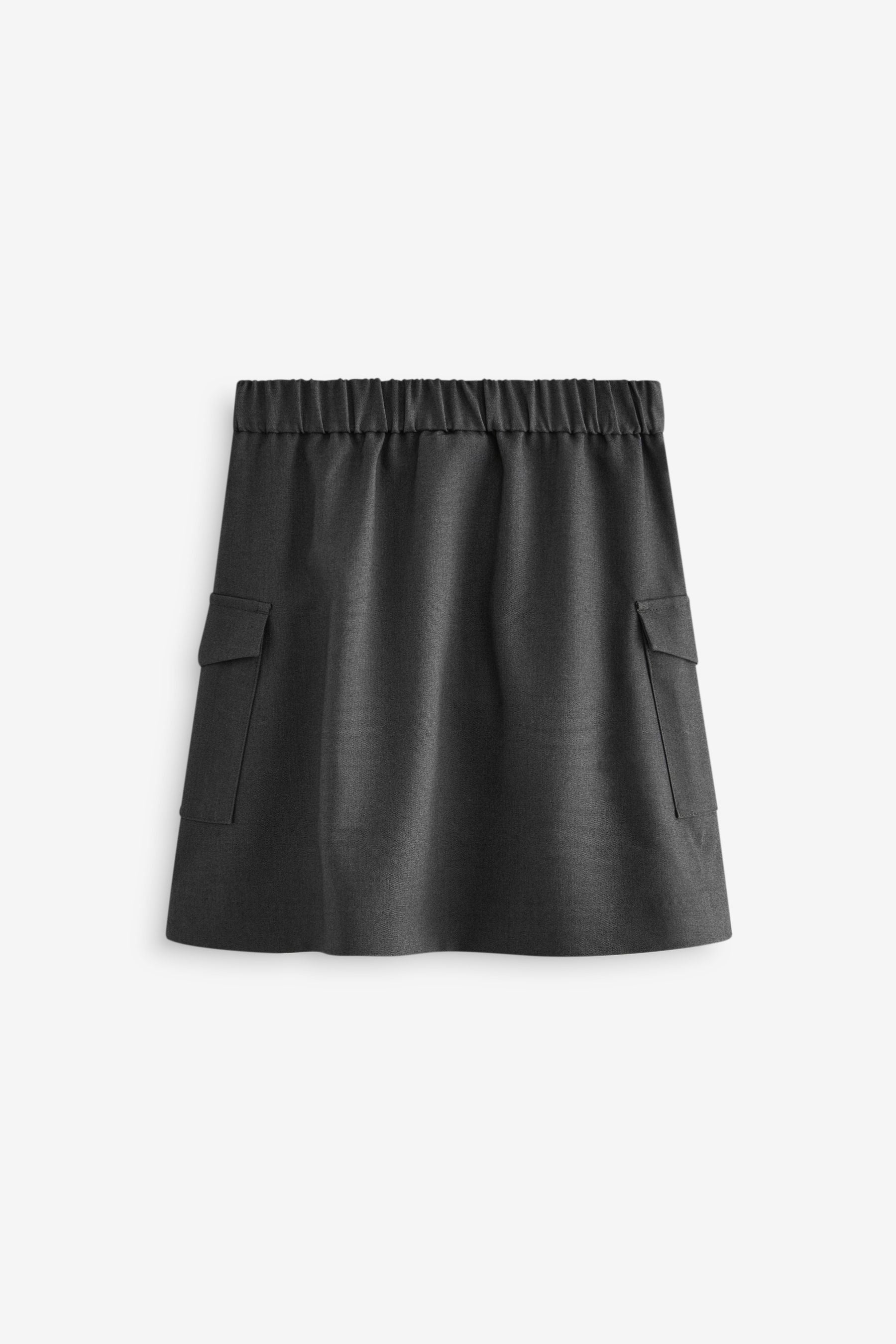 Grey Utility Pocket Pleated Skirt (3-16yrs)