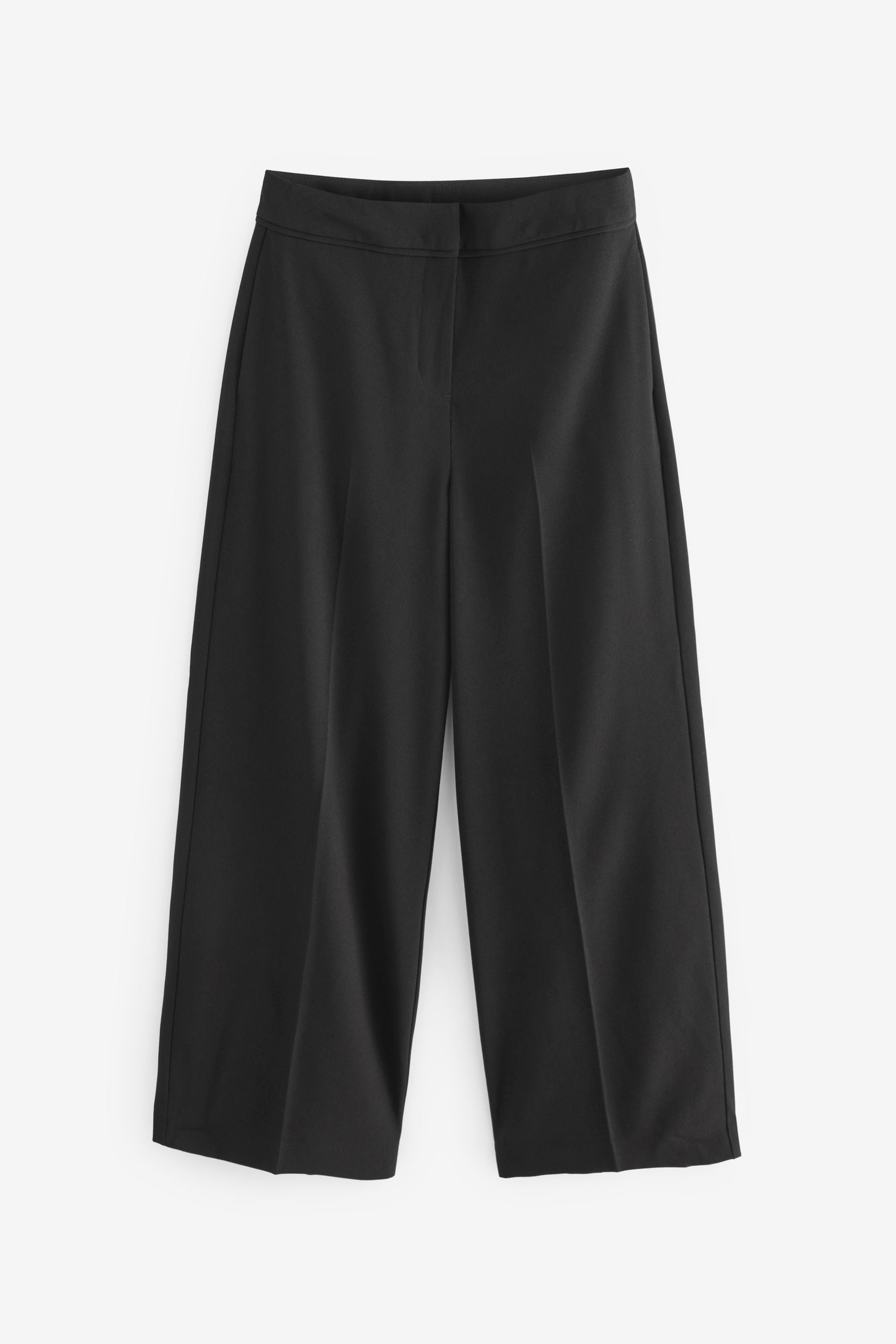 Black Senior Wide Leg Seam Trousers (9-18yrs)