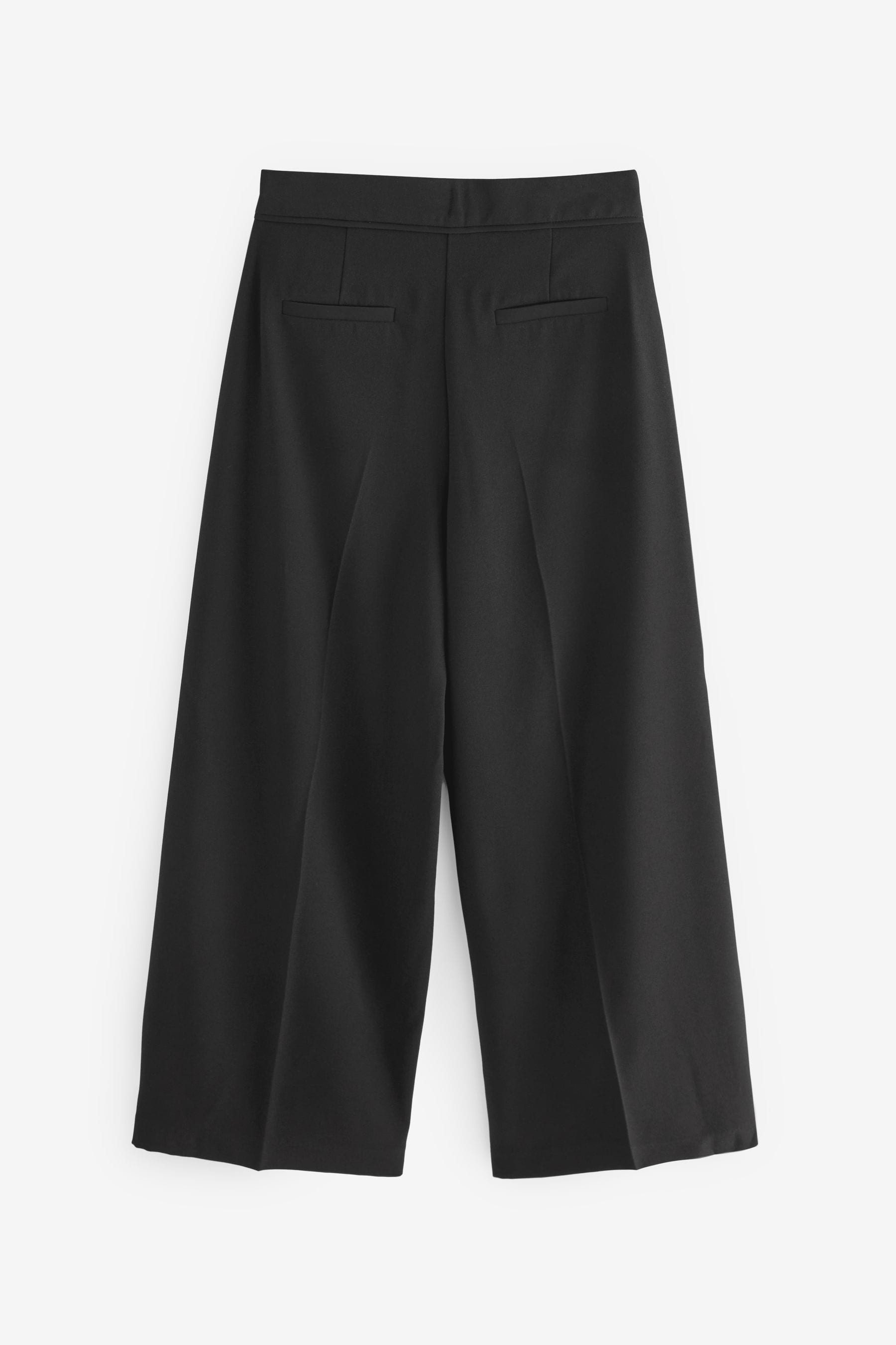 Black Senior Wide Leg Seam Trousers (9-18yrs)