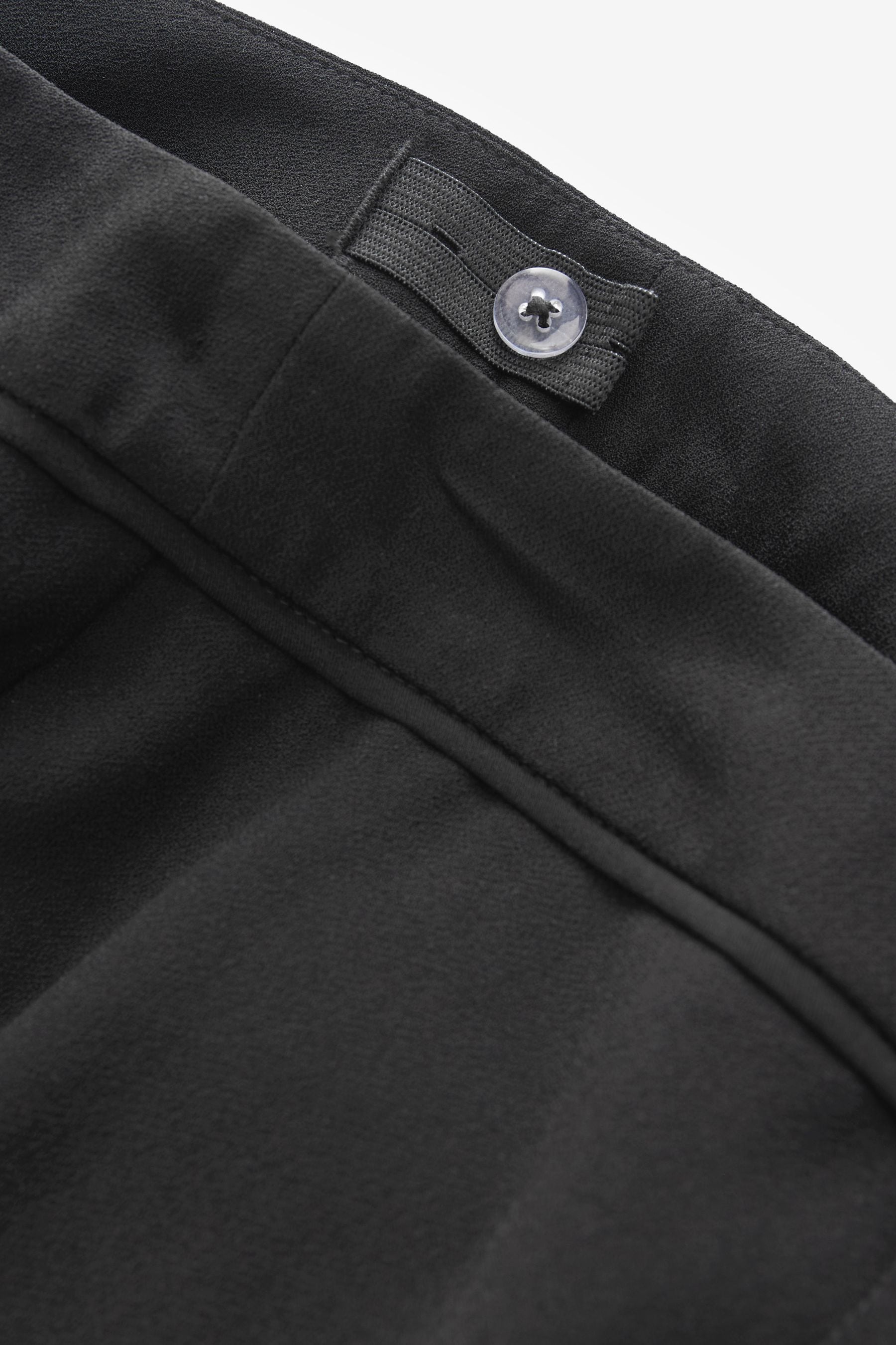 Black Senior Wide Leg Seam Trousers (9-18yrs)