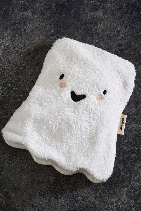 White Halloween Ghost Mitt 100% Cotton Wash Towel