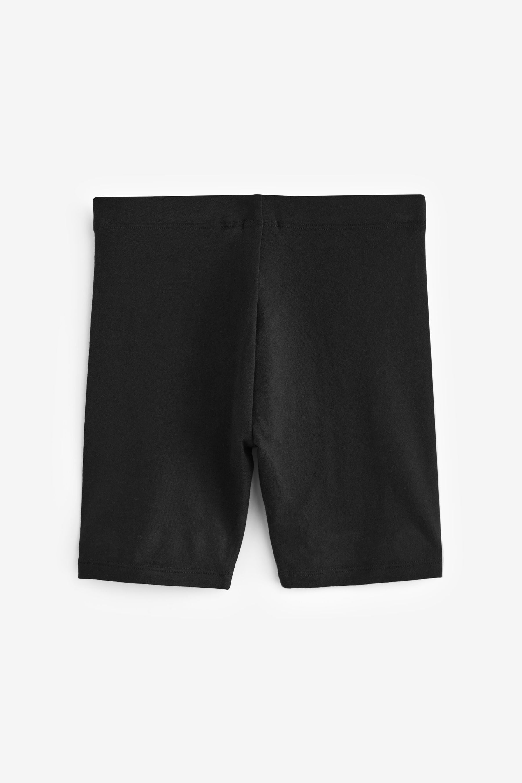 Black Longer Length 2 Pack Cotton Rich Stretch Cycle Shorts (3-16yrs)