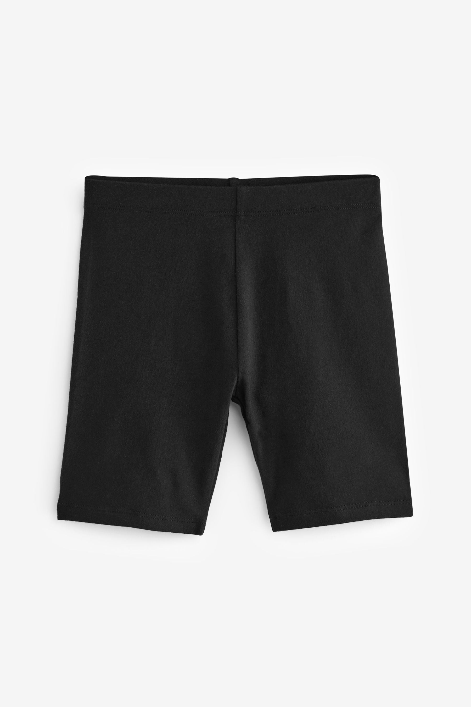 Black Longer Length 2 Pack Cotton Rich Stretch Cycle Shorts (3-16yrs)