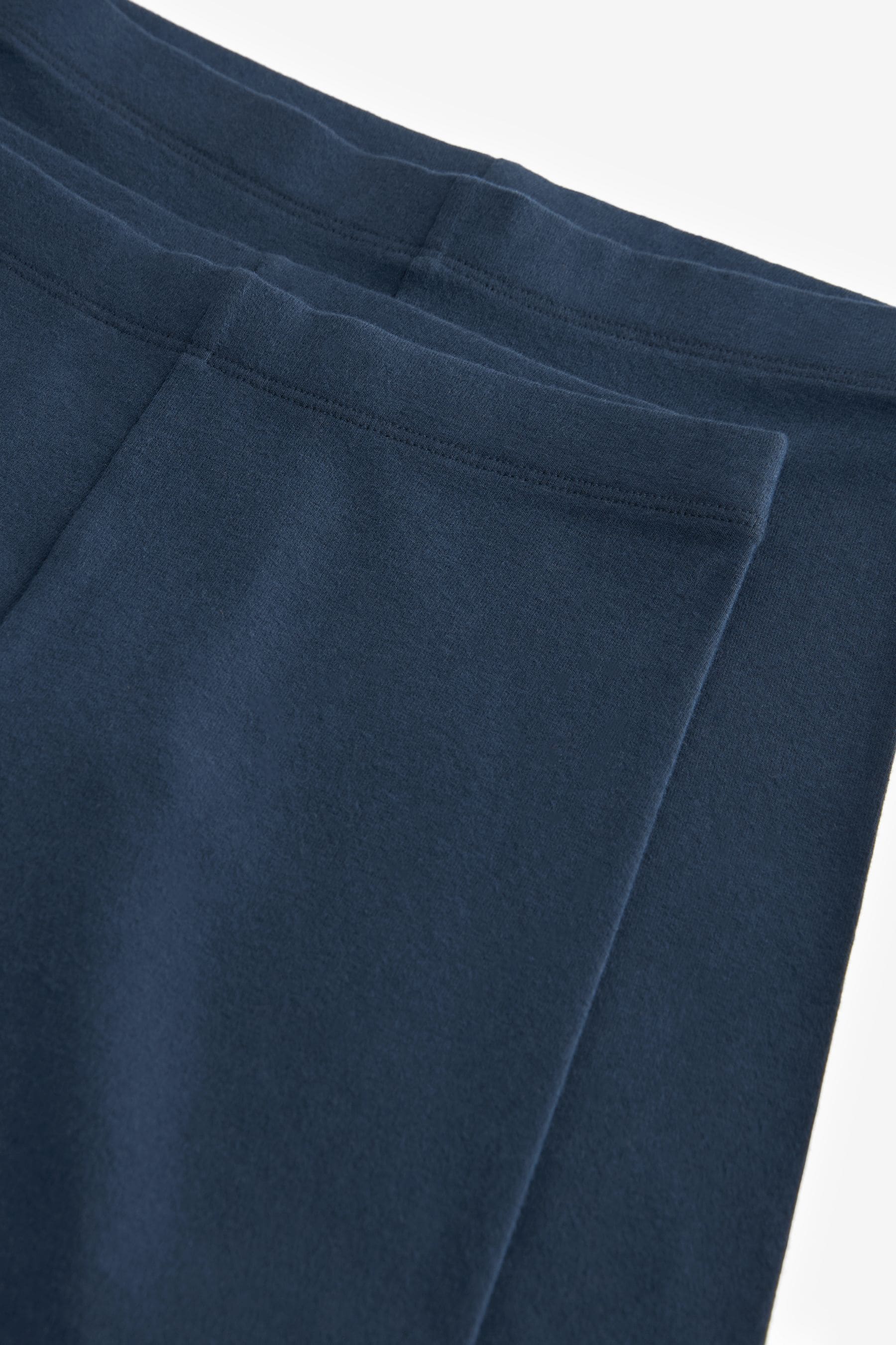 Navy Blue Longer Length 2 Pack Cotton Rich Stretch Cycle Shorts (3-16yrs)