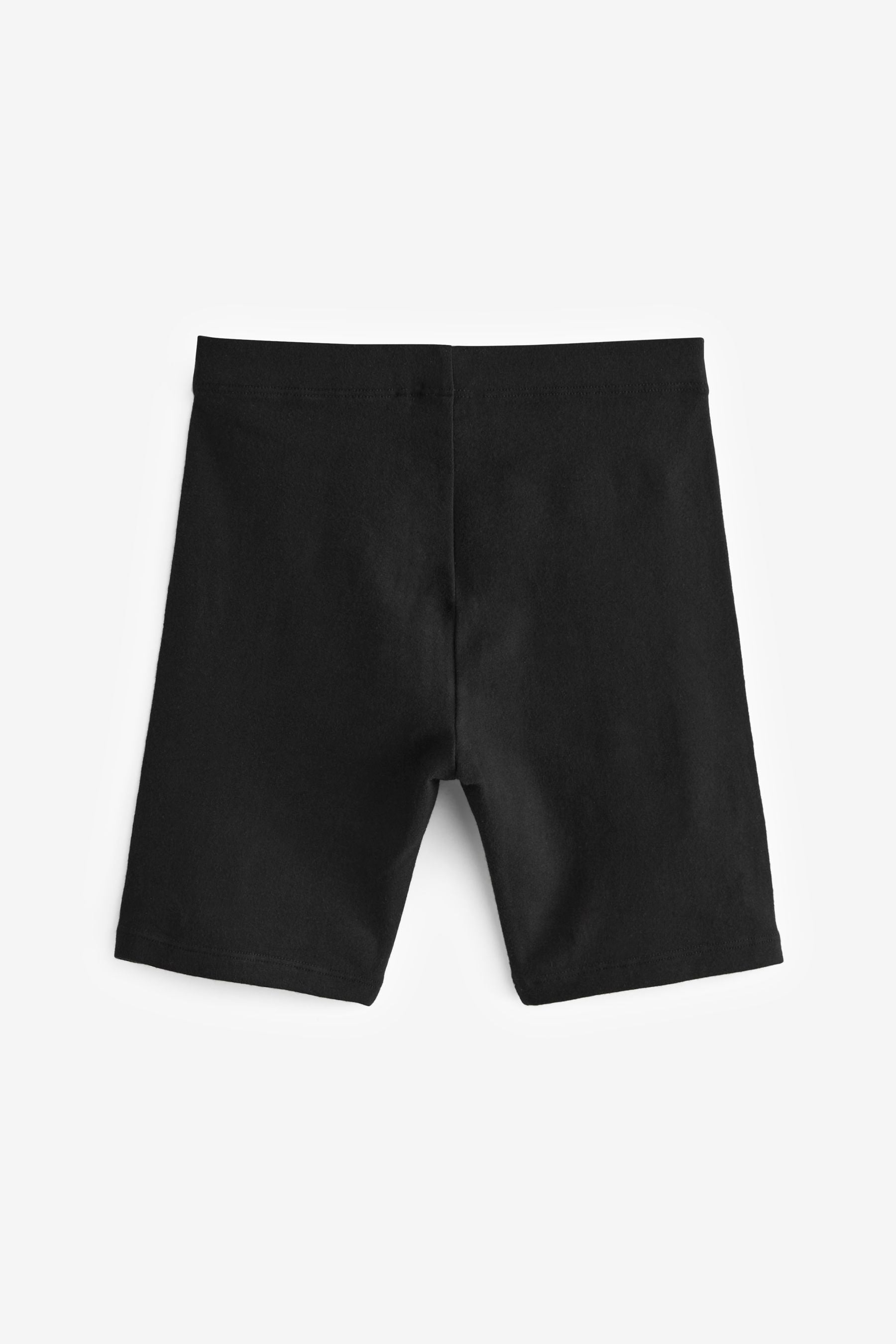 Black Longer Length 5 Pack Cotton Rich Stretch Cycle Shorts (3-16yrs)