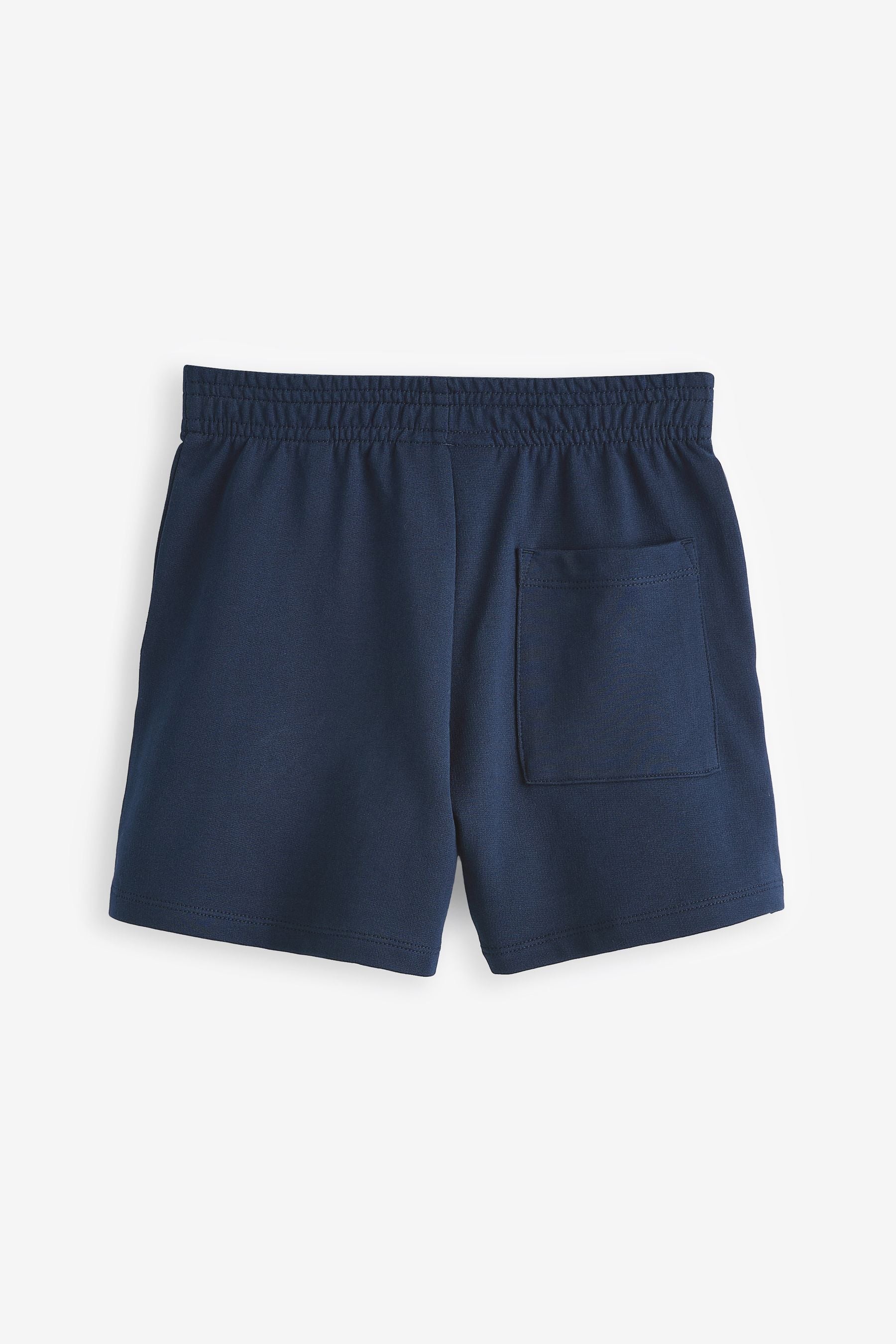 Navy 100% Cotton Drawstring Sports Shorts (3-16yrs)