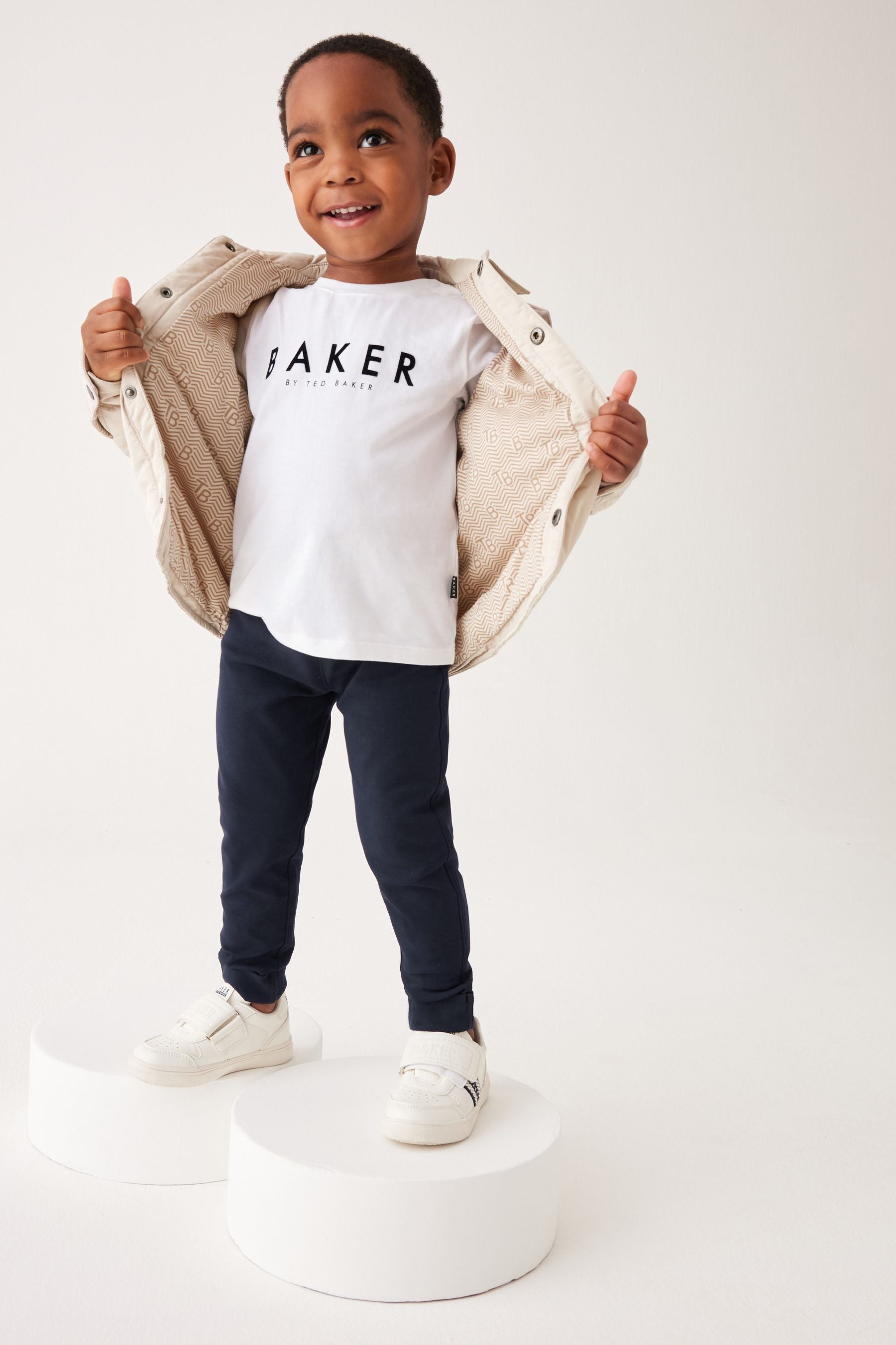 Baker by Ted Baker Stone Jacket T-Shirt and Trousers Set