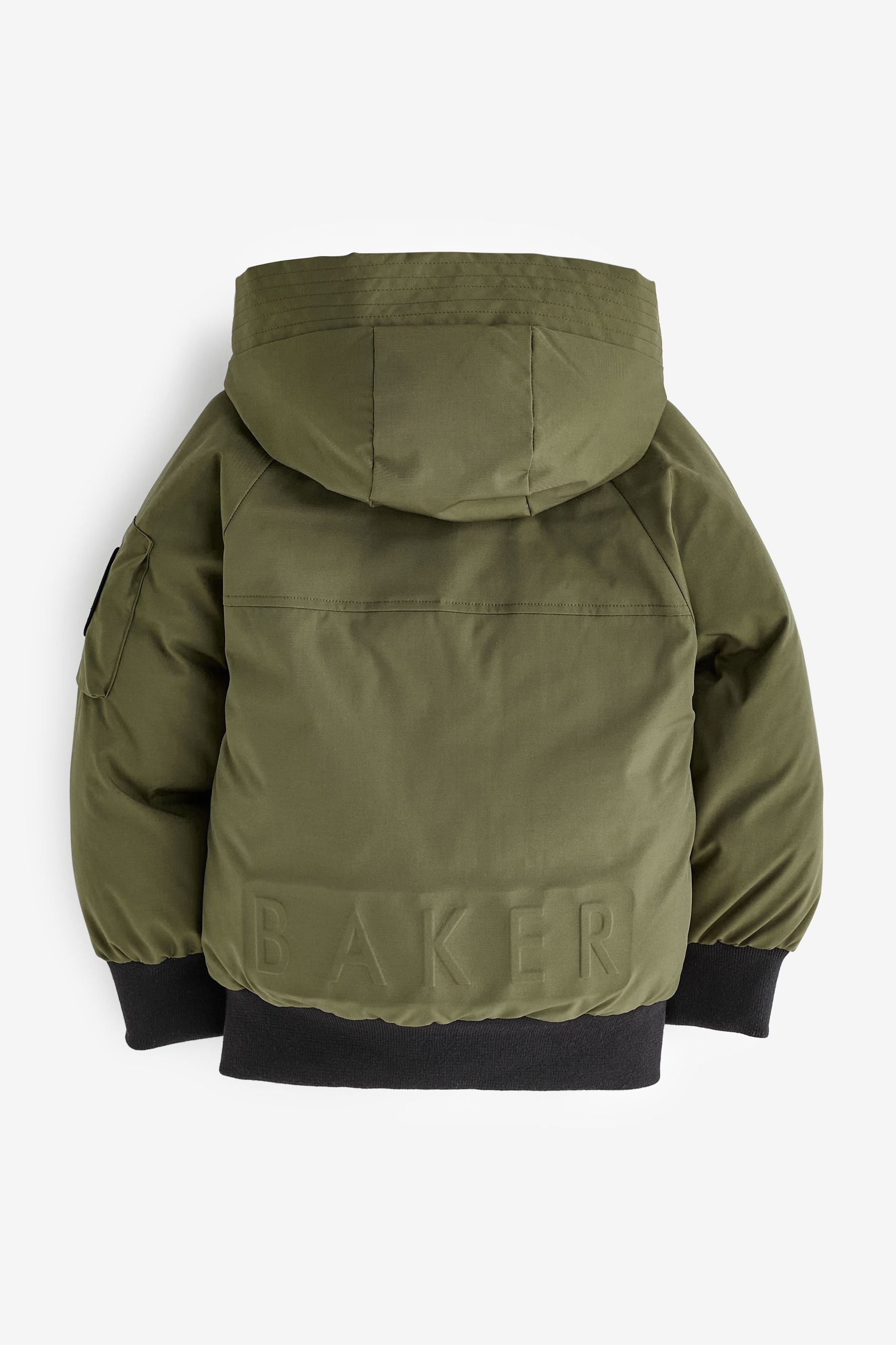 Baker by Ted Baker Khaki/Green Shower Resistant Padded Bomber Coat