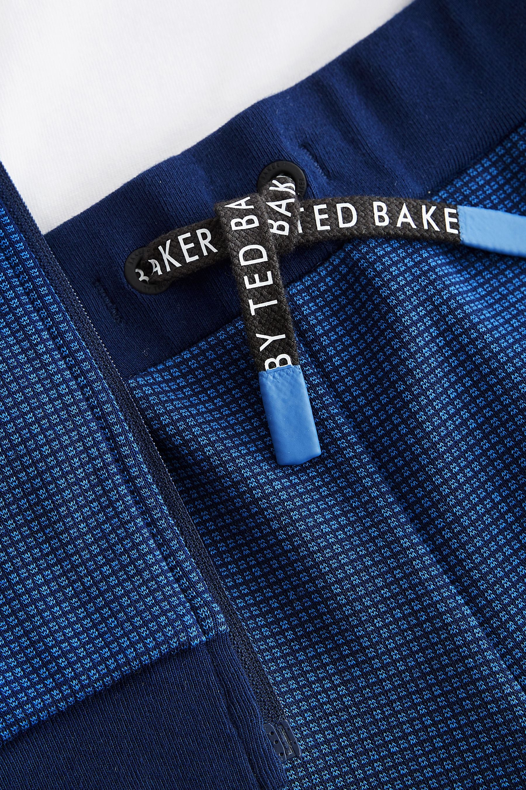 Baker by Ted Baker Blue 100% Cotton Bomber Jacket T-Shirt and Trousers Set