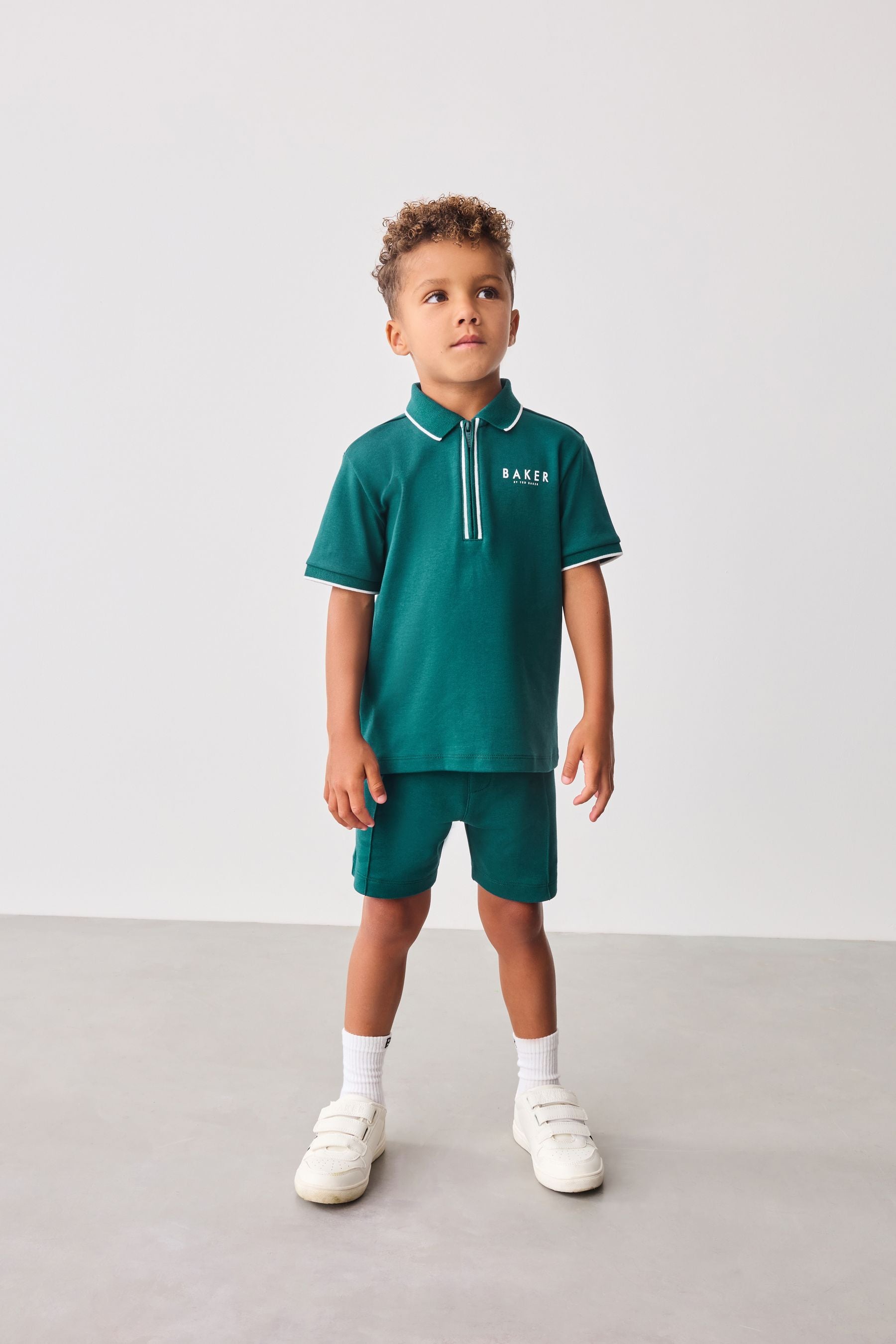 Green Baker by Ted Baker Green Polo Shirt and Short Set