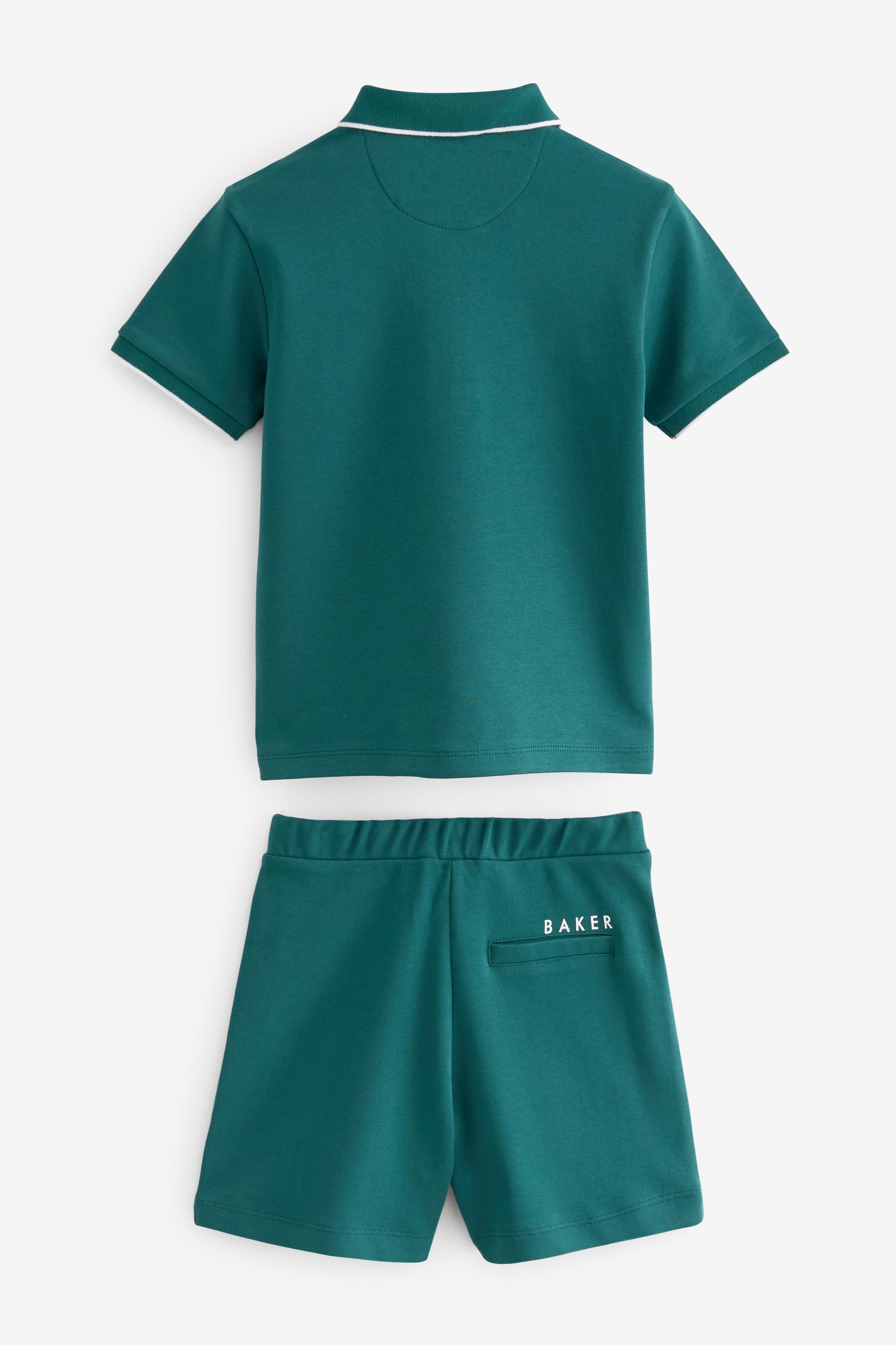 Green Baker by Ted Baker Green Polo Shirt and Short Set