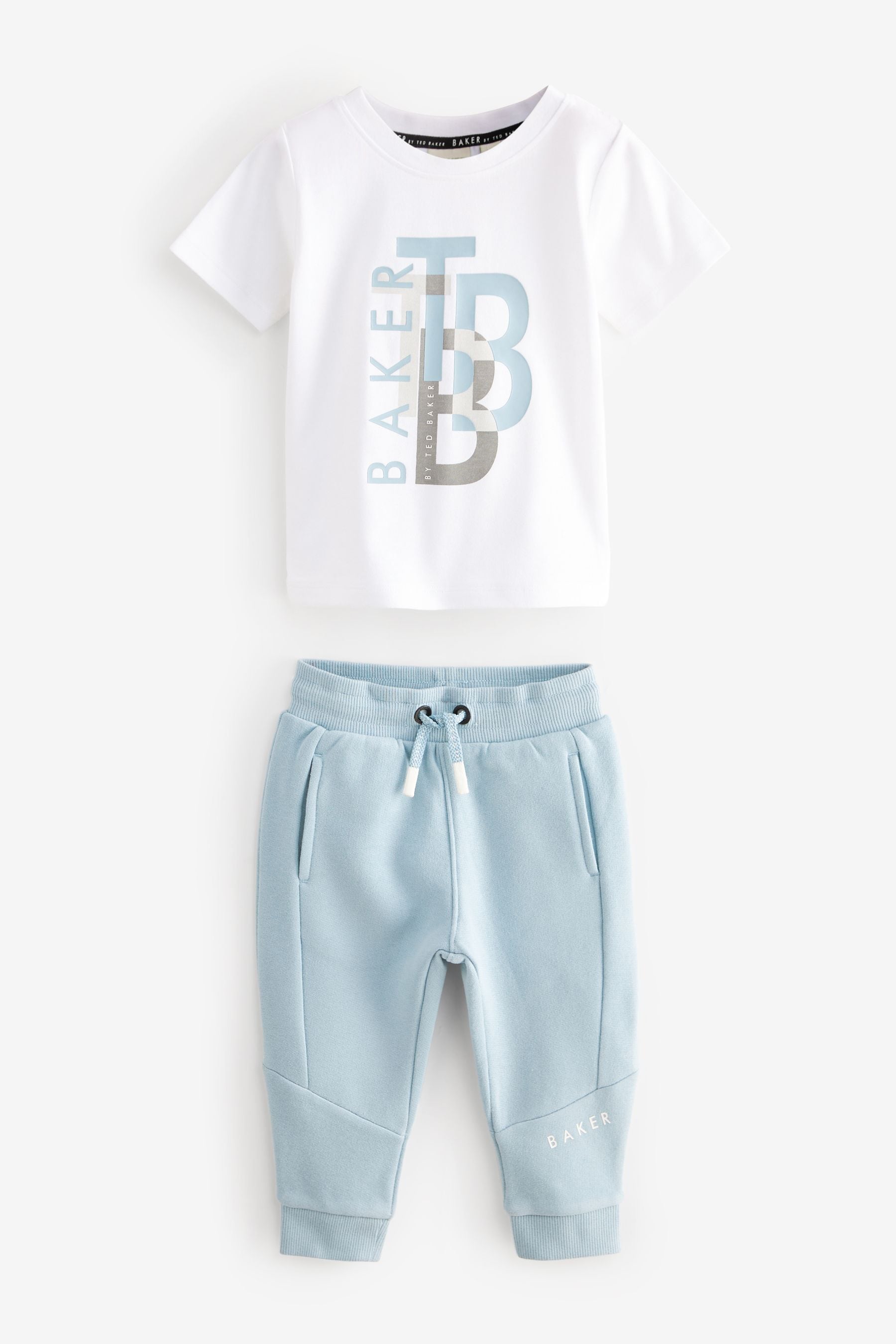 Baker by Ted Baker Blue Graphic T-Shirt and Joggers Set