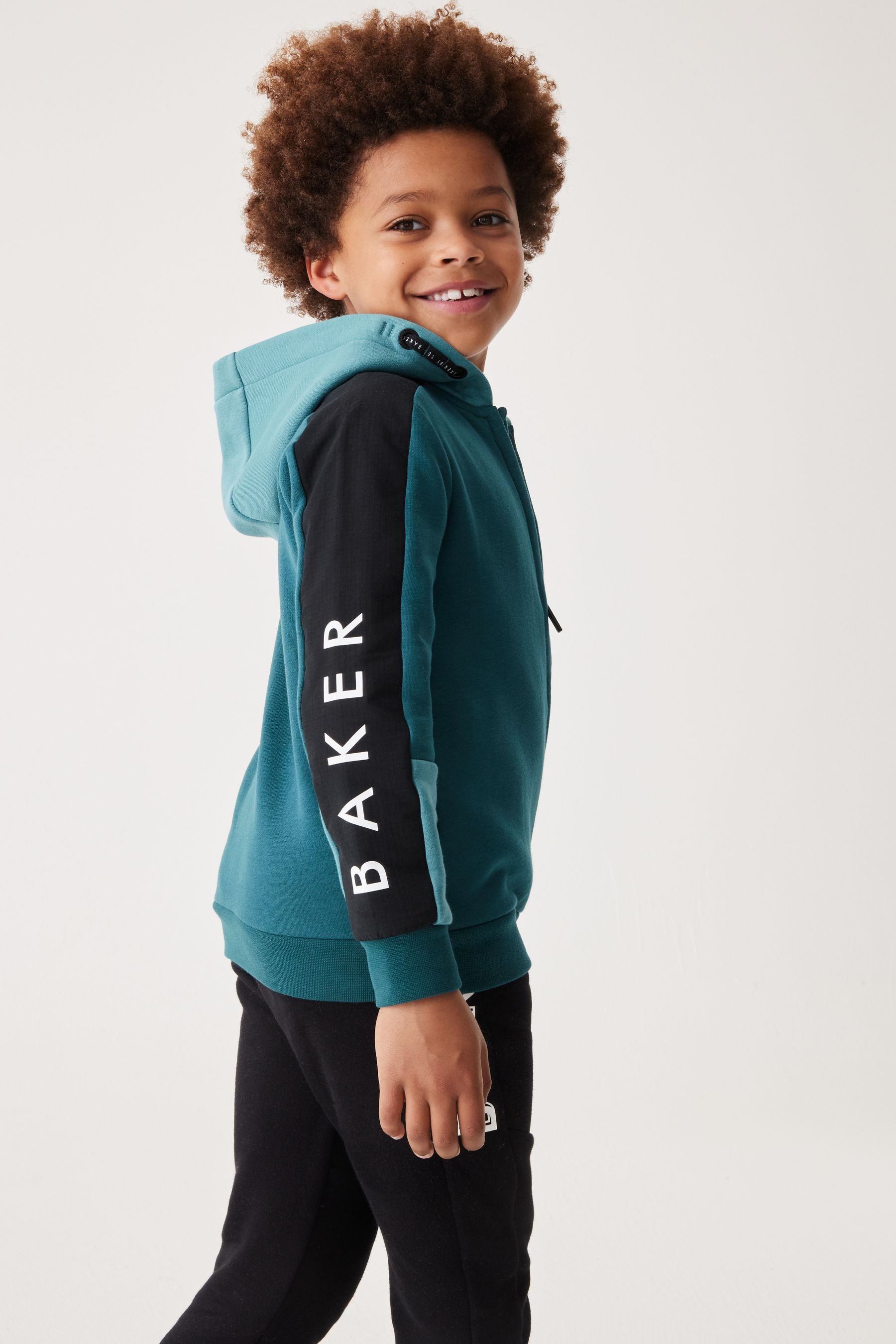 Baker by Ted Baker 100% Cotton Panel Hoodie