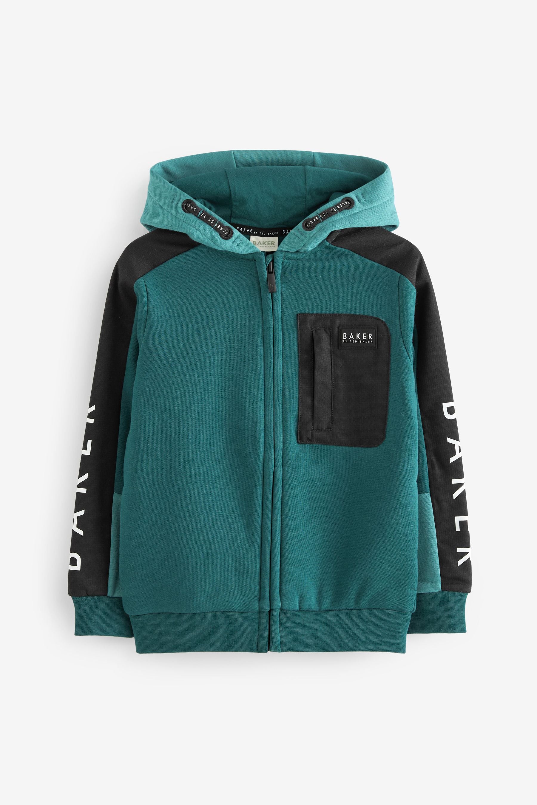 Baker by Ted Baker 100% Cotton Panel Hoodie