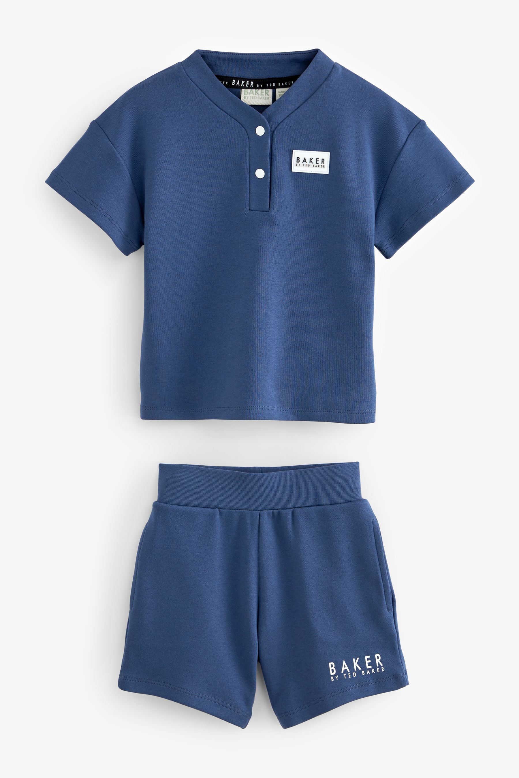 Navy Baker by Ted Baker Blue Varsity T-Shirt and Short Set