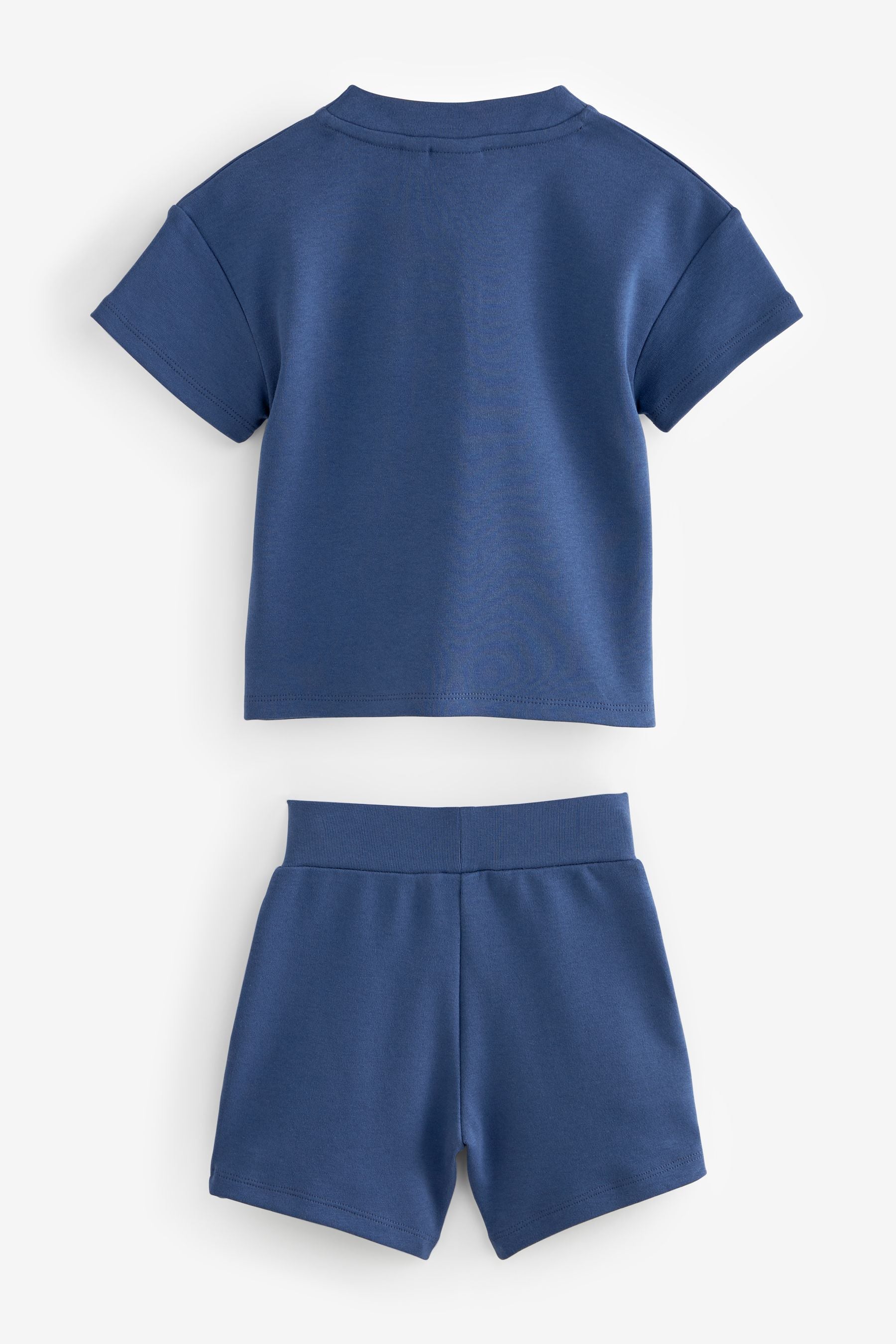 Navy Baker by Ted Baker Blue Varsity T-Shirt and Short Set