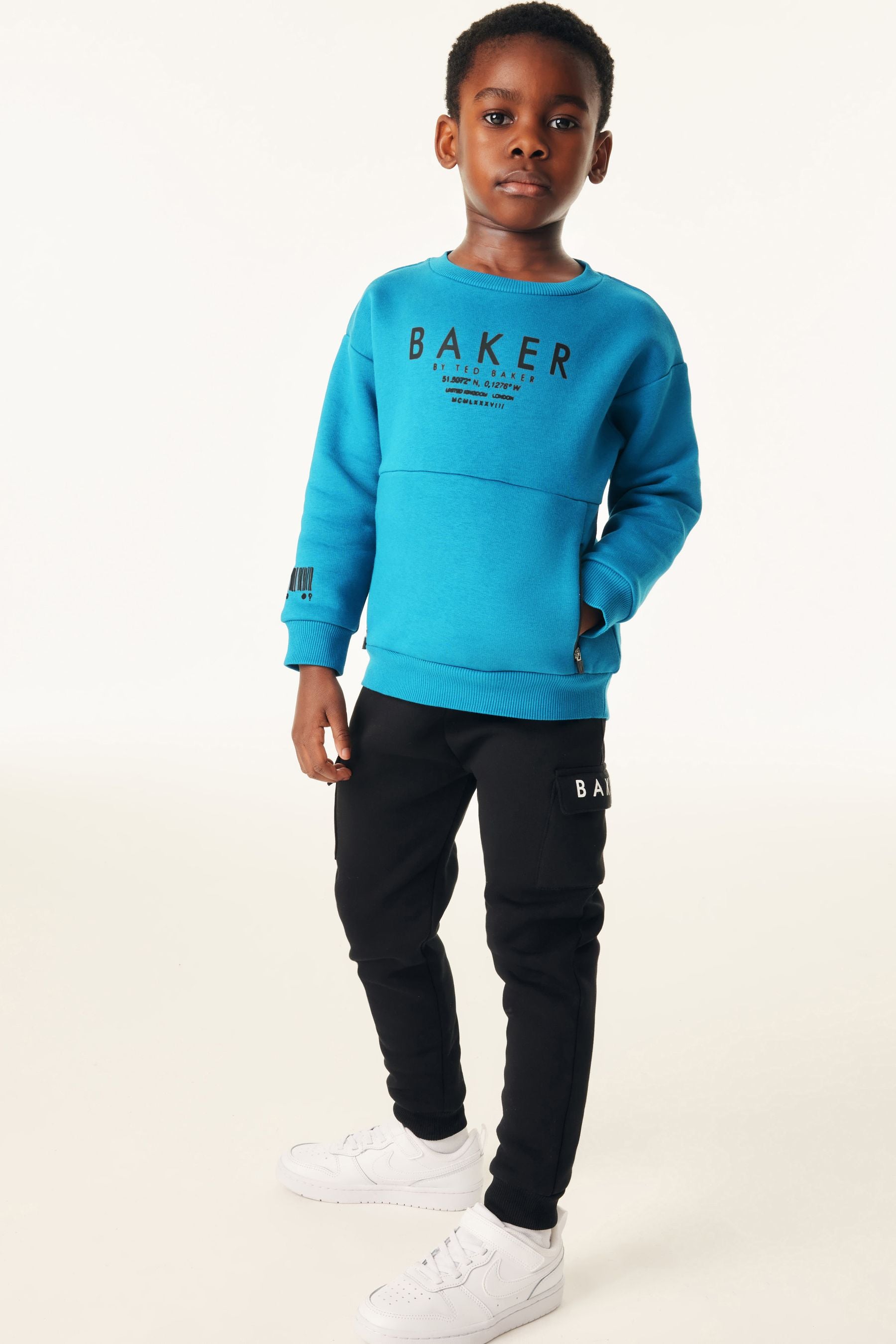 Baker by Ted Baker Sweatshirt and Cargo Joggers Set