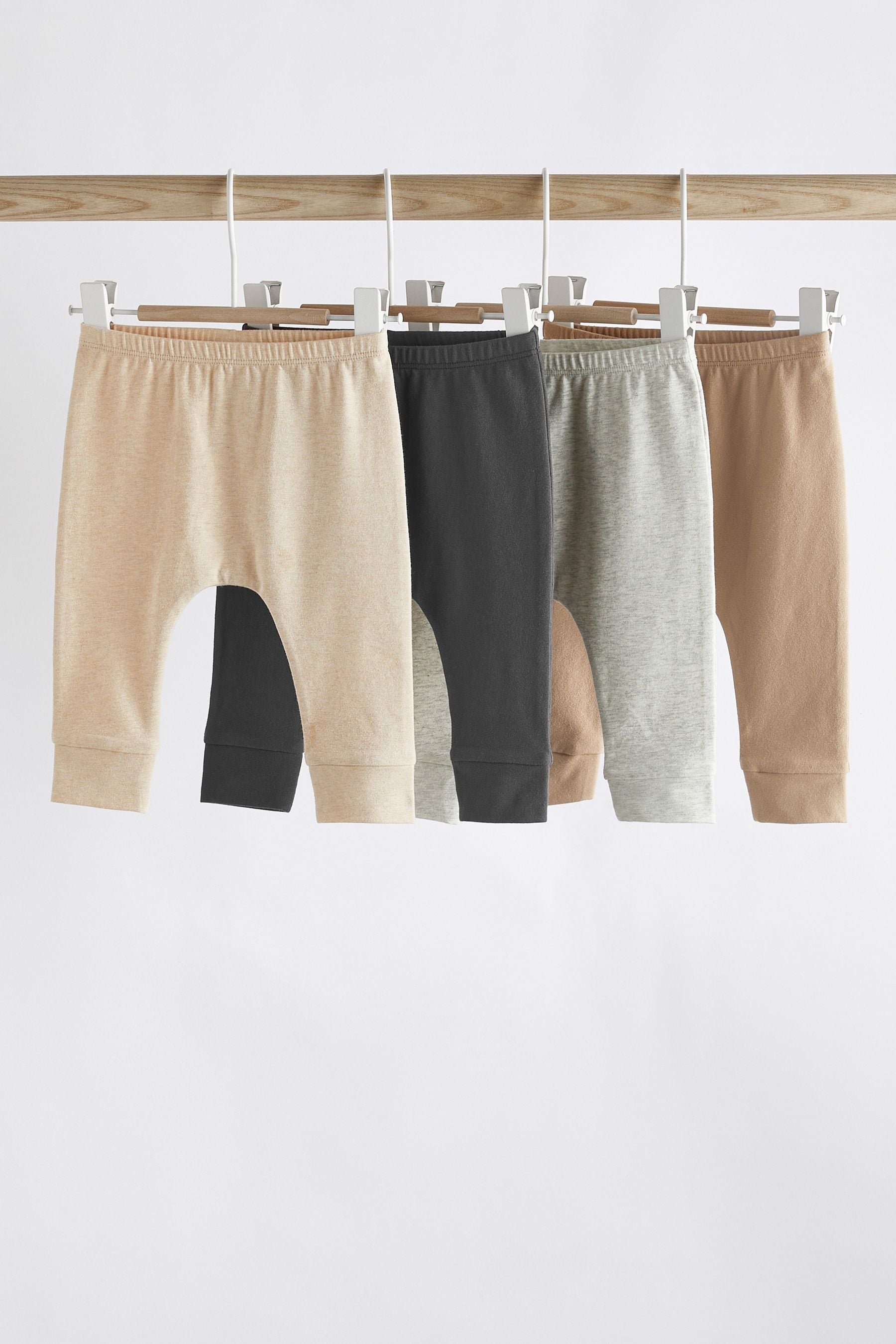 Neutral Baby Leggings 4 Pack (0mths-2yrs)