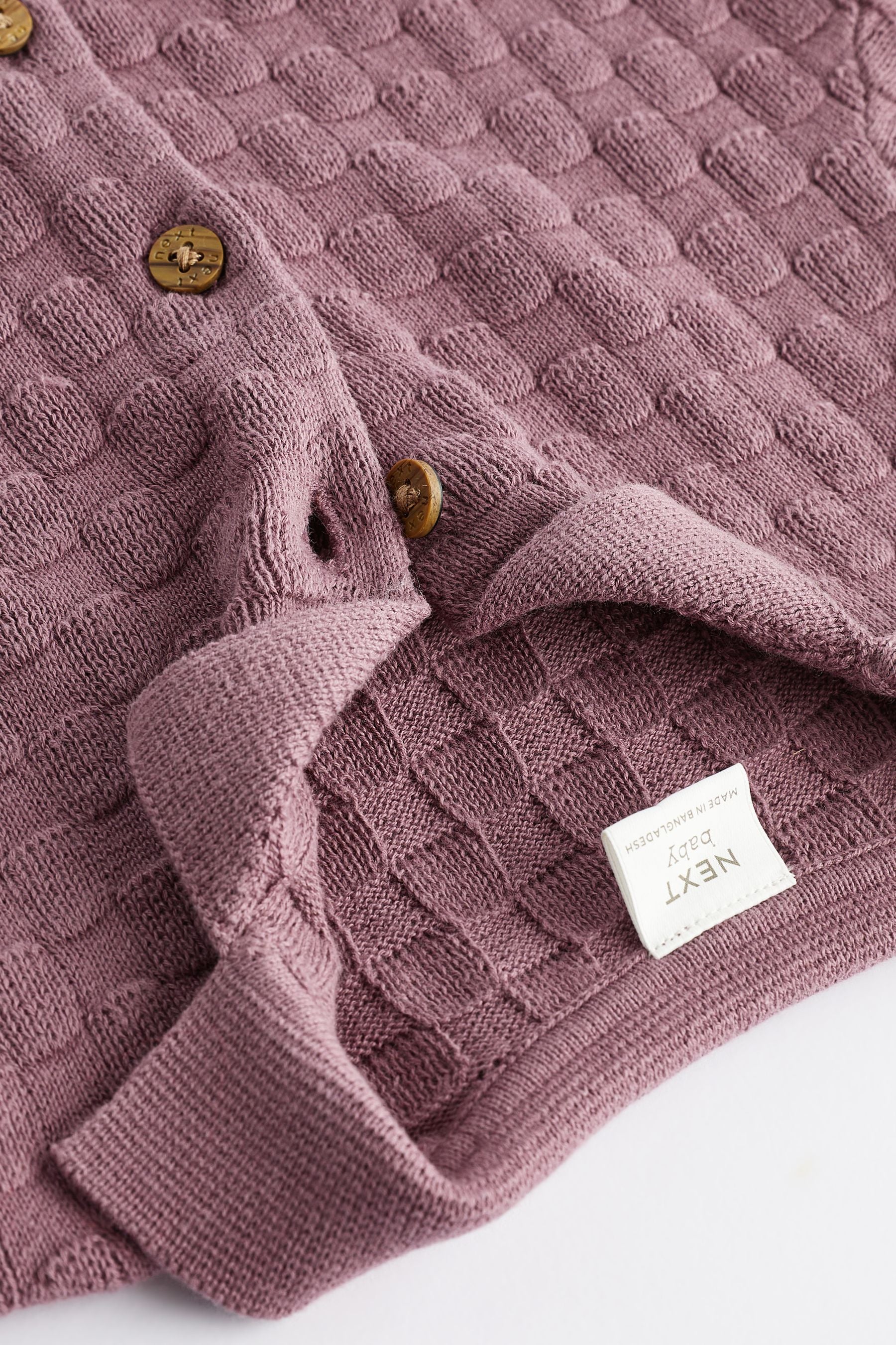 Mauve Purple Baby Knitted Romper (0mths-2yrs)