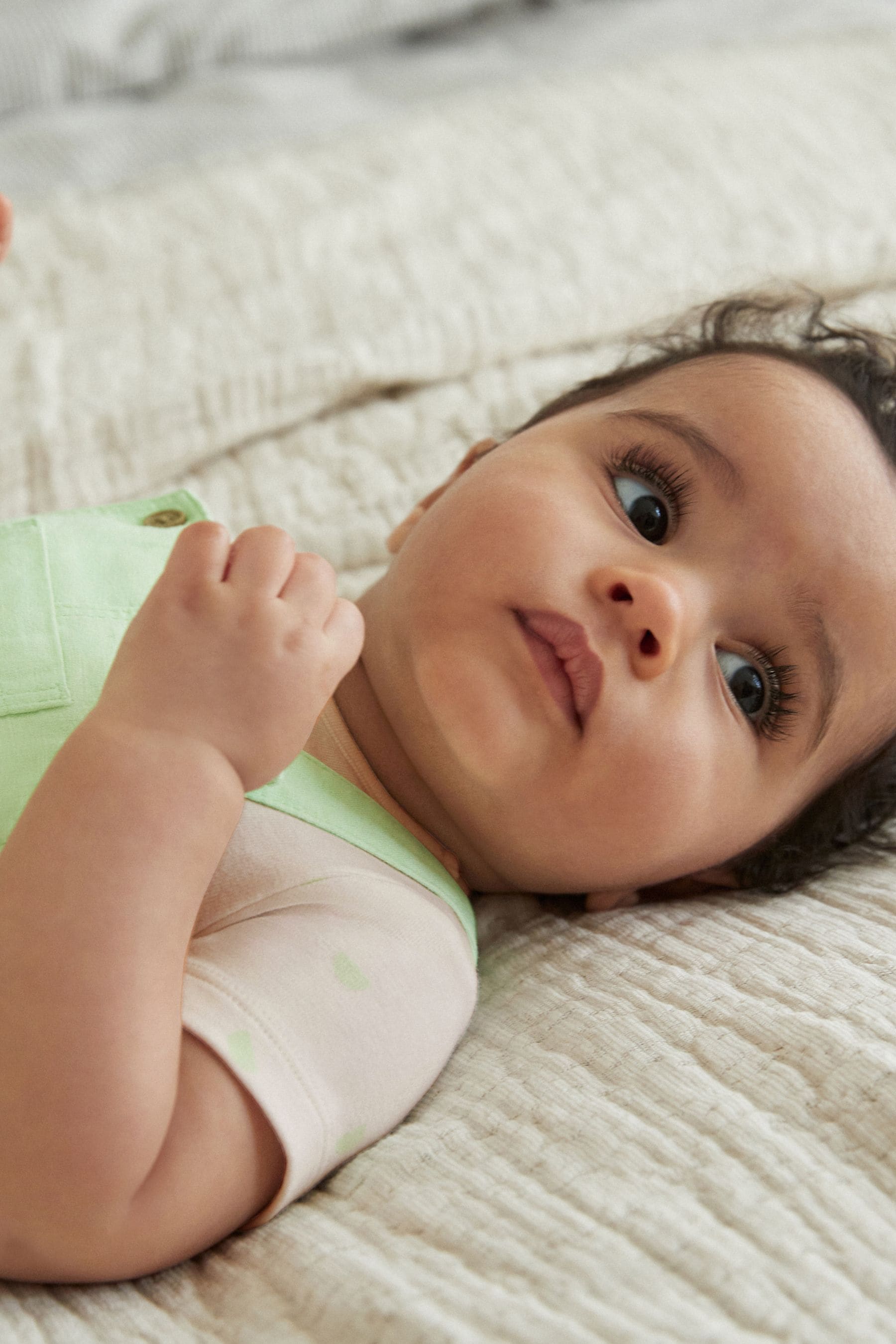 Green Fluro Woven Dungarees And Bodysuit Set (0mths-2yrs)