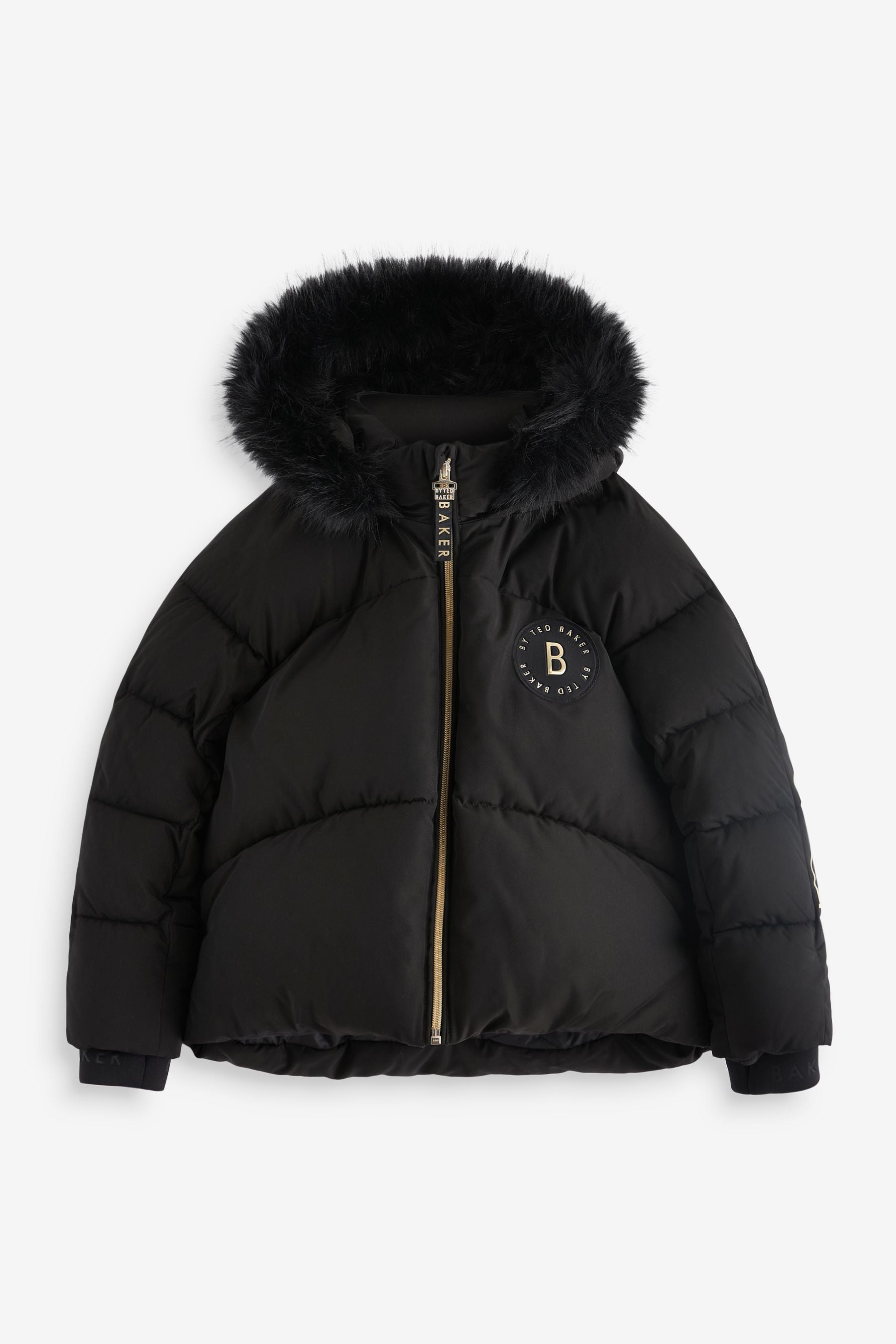 Baker by Ted Baker Black Shower Resistant Coat