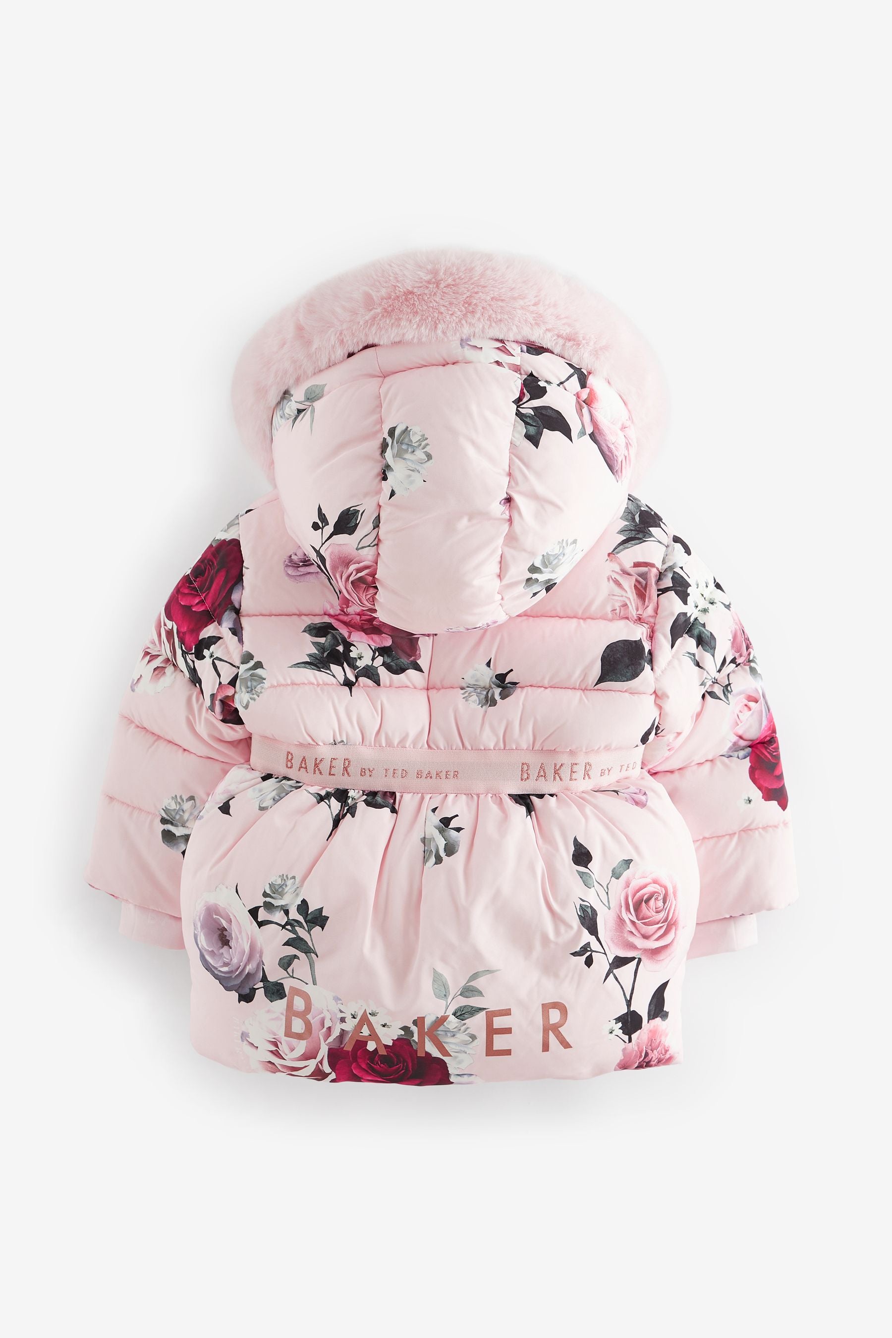 Pink Baker by Ted Baker Pink Floral Padded Coat