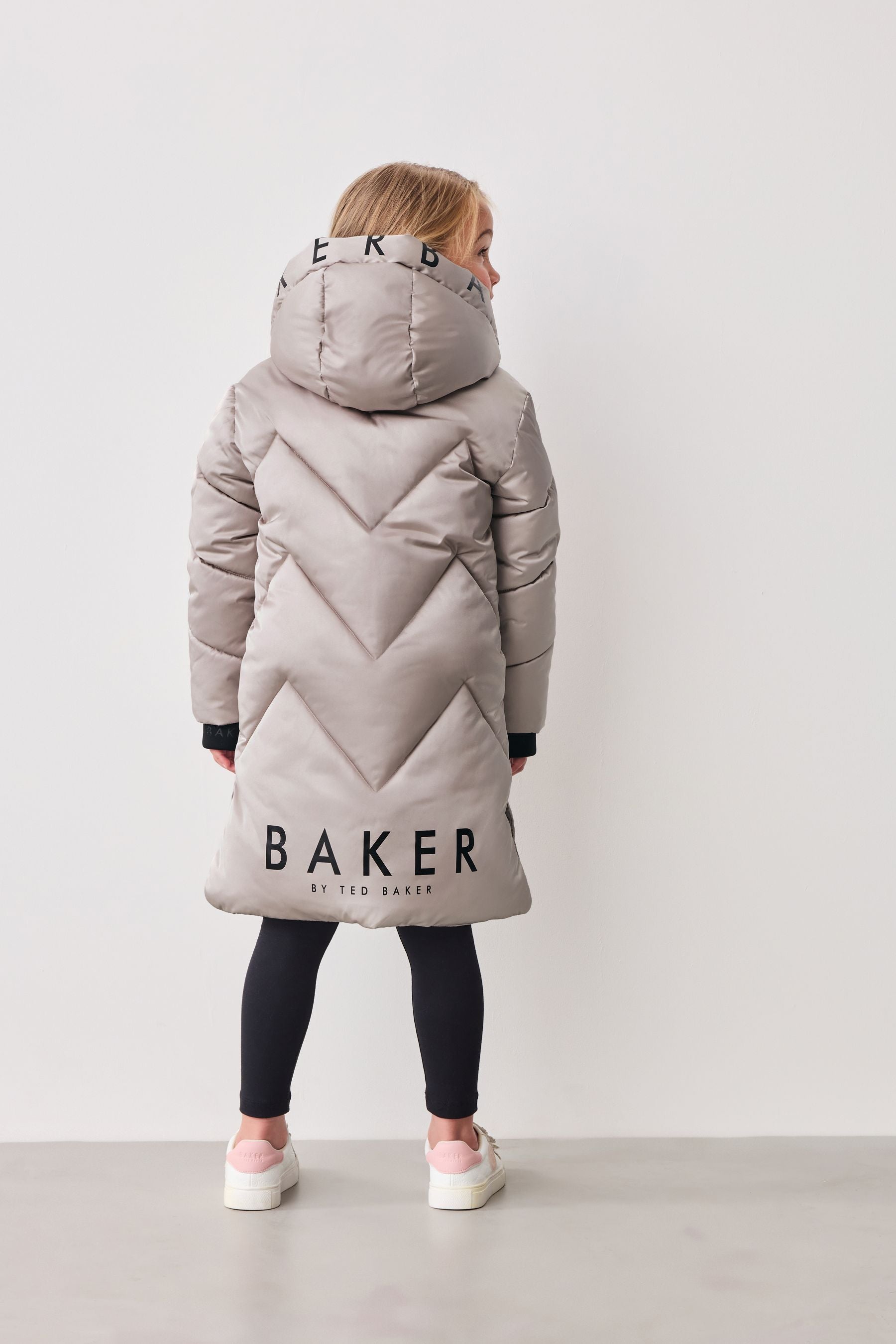 Oyster Baker by Ted Baker Oyster Shower Resistant Chevron Padded Coat