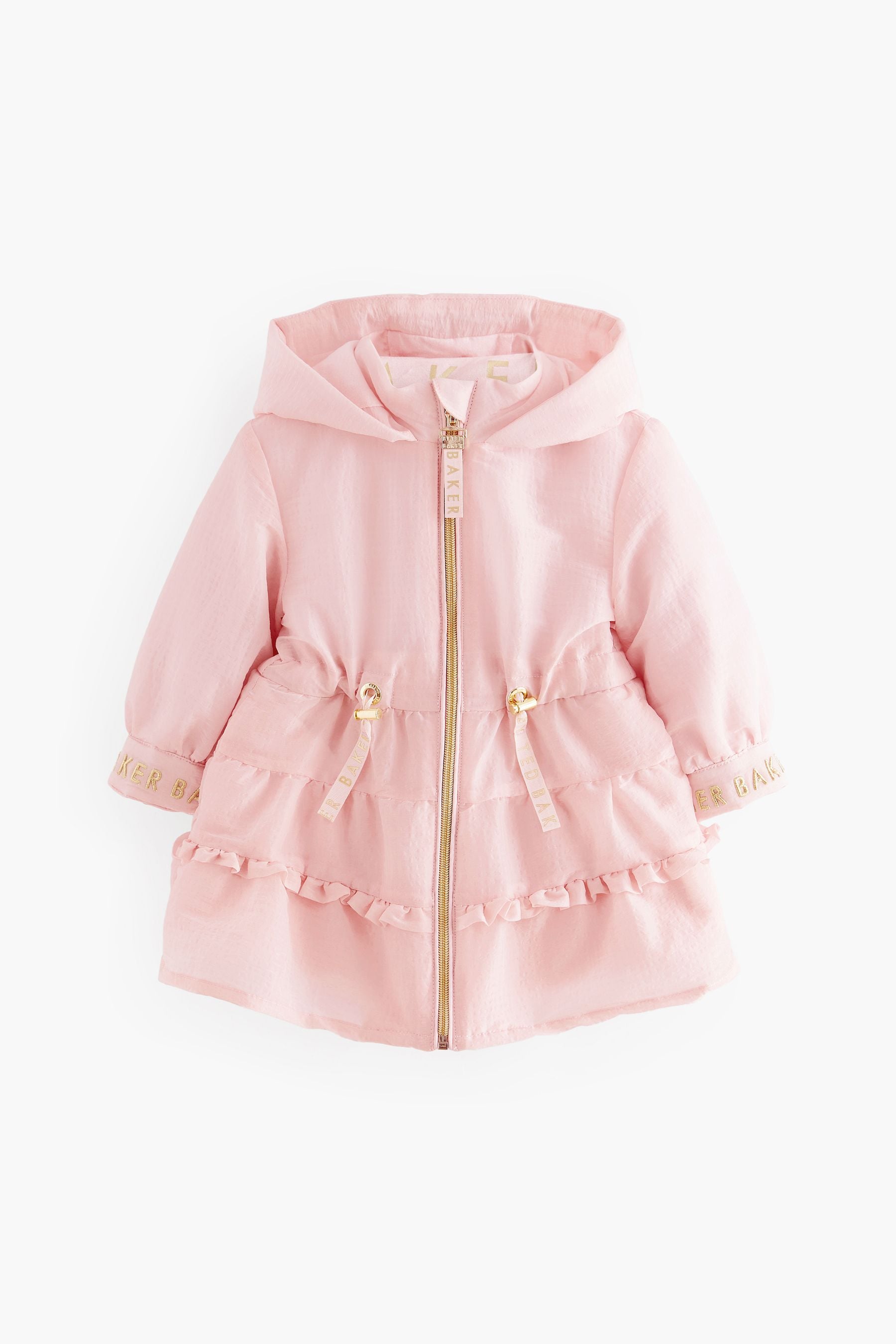 Pink Baker by Ted Baker Pink Shower Resistant Frill Coat