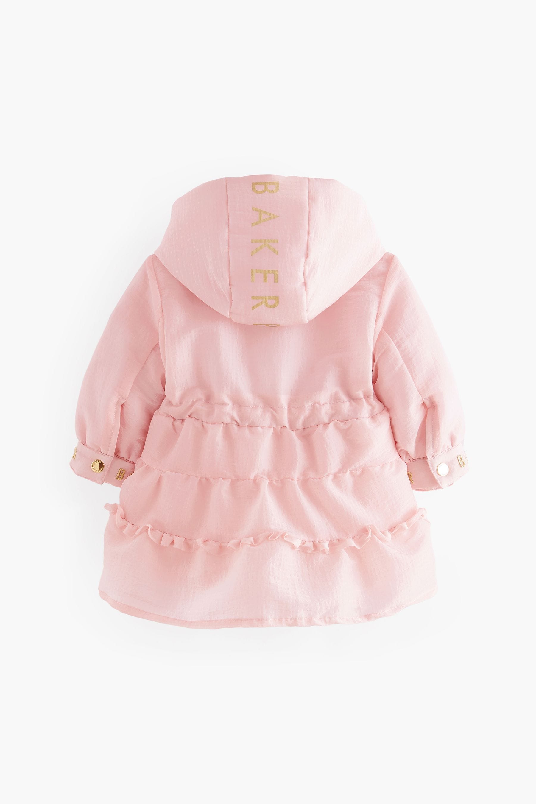 Pink Baker by Ted Baker Pink Shower Resistant Frill Coat