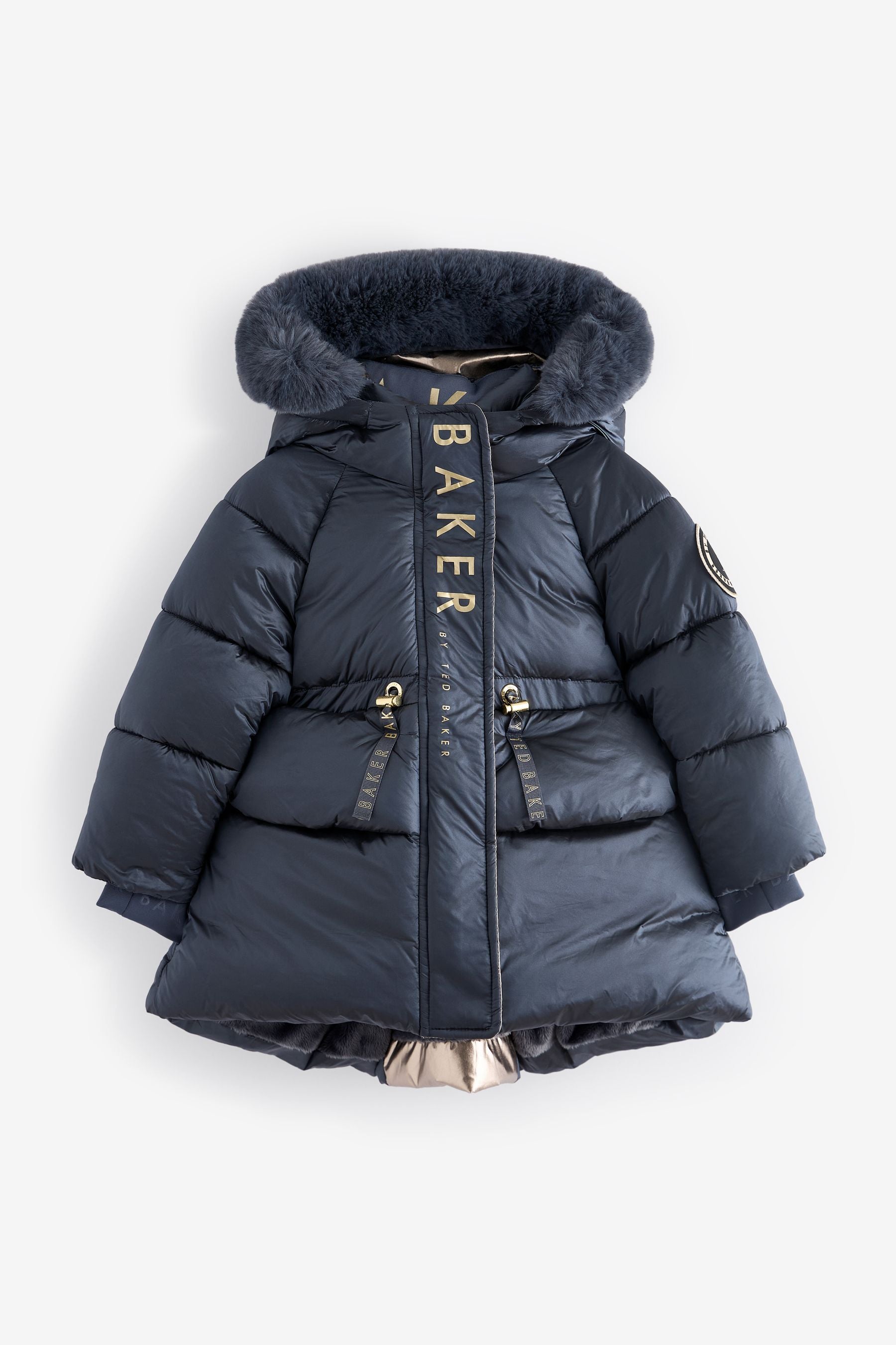 Navy Baker by Ted Baker Navy Pearl Shower Resistant Padded Coat