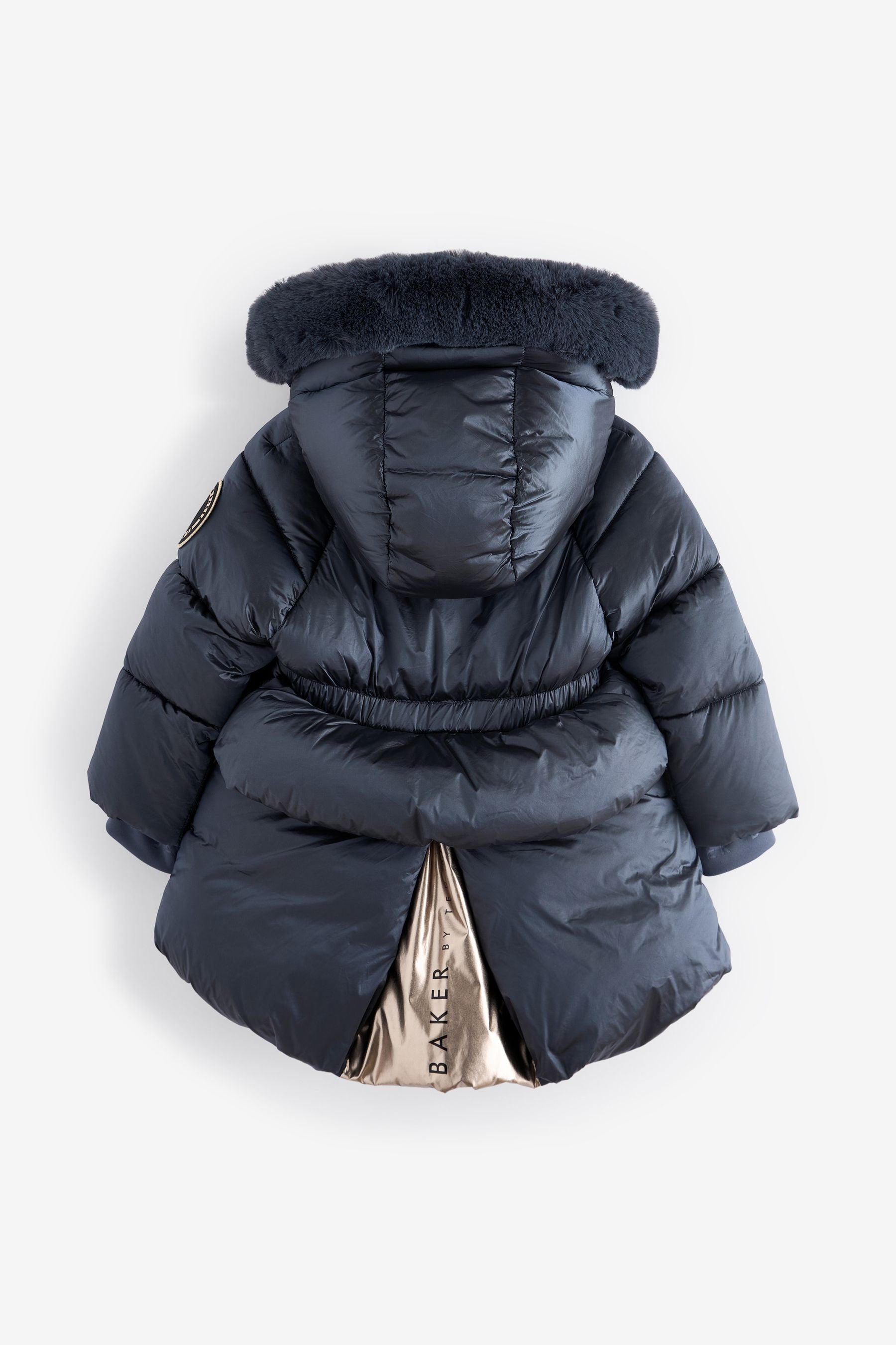 Navy Baker by Ted Baker Navy Pearl Shower Resistant Padded Coat